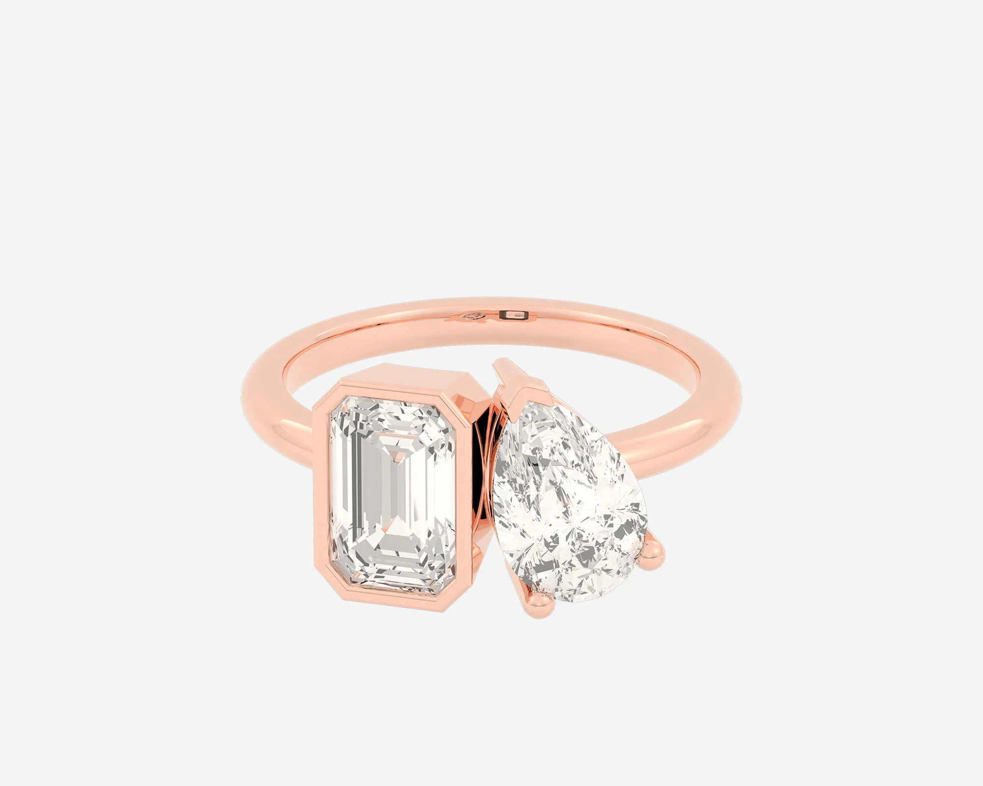 The Bezel Toi et Moi — Emerald/Pear - Image 3