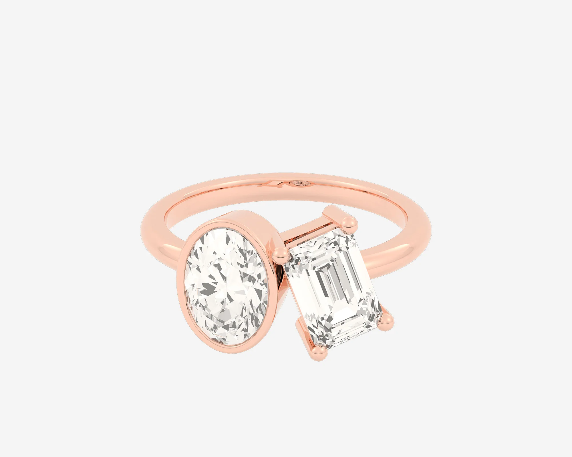 The Bezel Toi et Moi — Oval/Emerald - Image 3