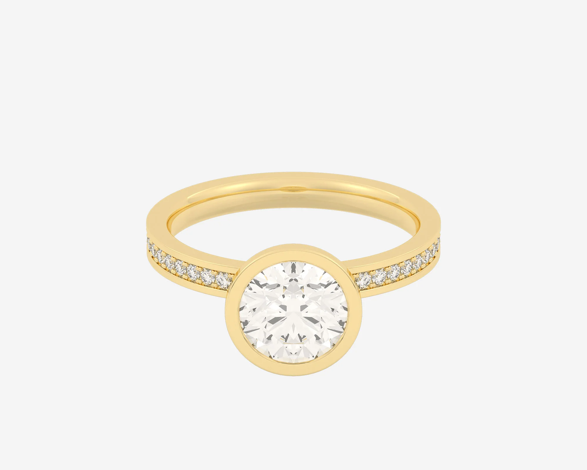 The Channel Eternity Bezel Solitaire — Round - Image 3