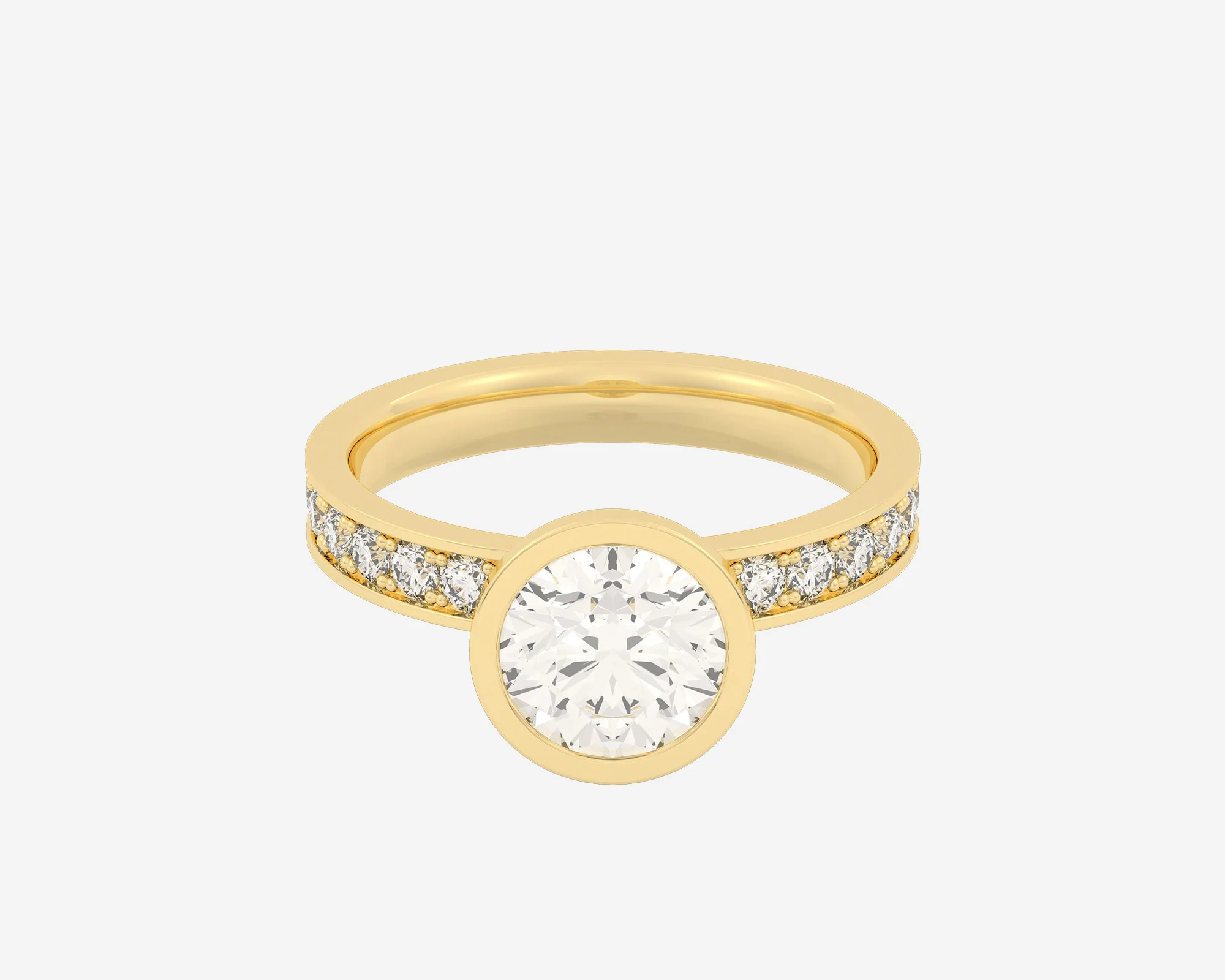 The Channel Eternity Bezel Solitaire — Round - Image 6