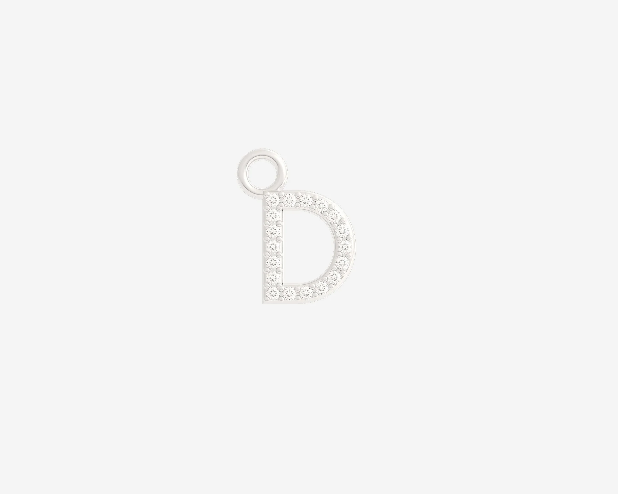 The Diamond Letter Charm - Image 11