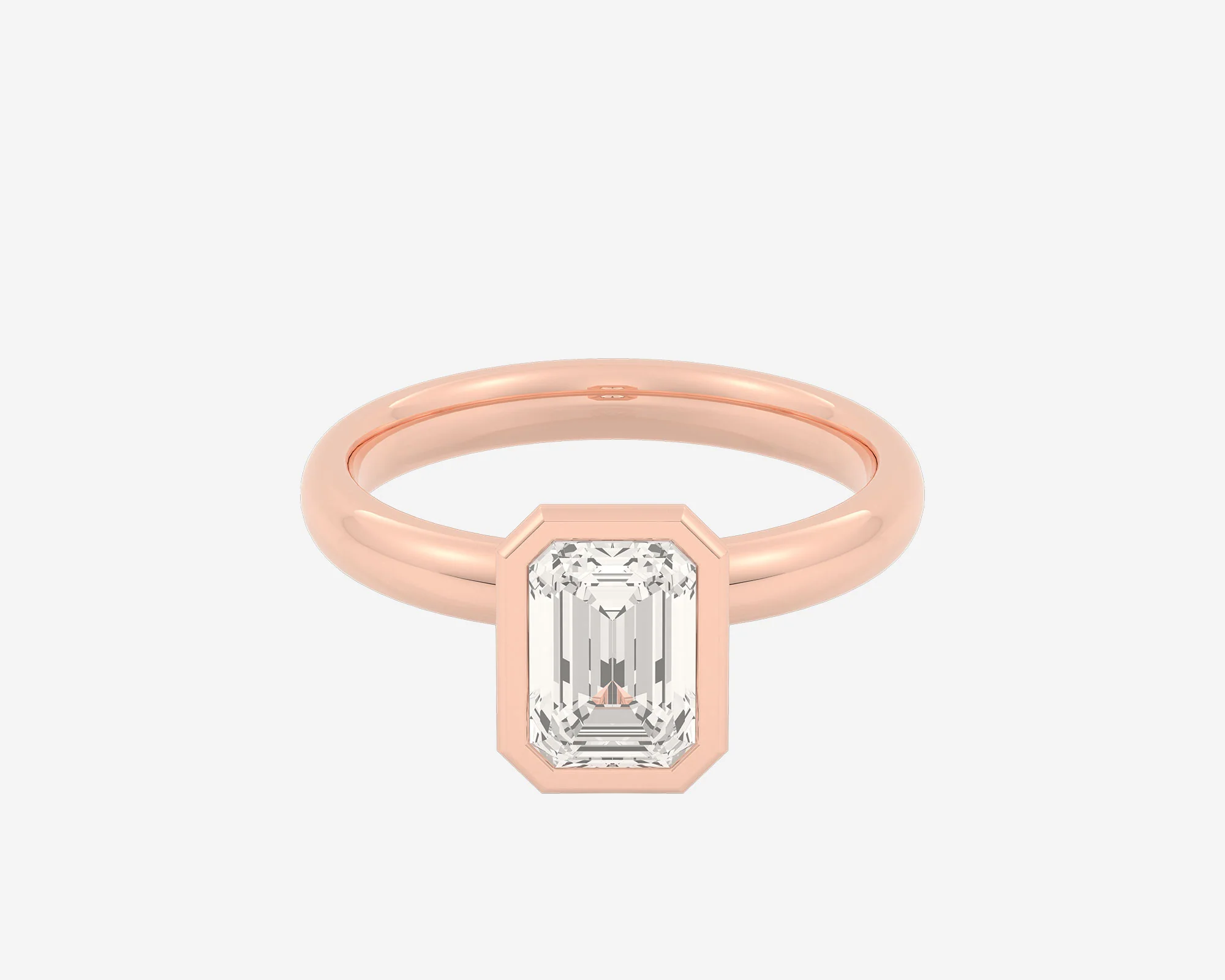 The Domed Bezel Solitaire — Emerald - Image 4