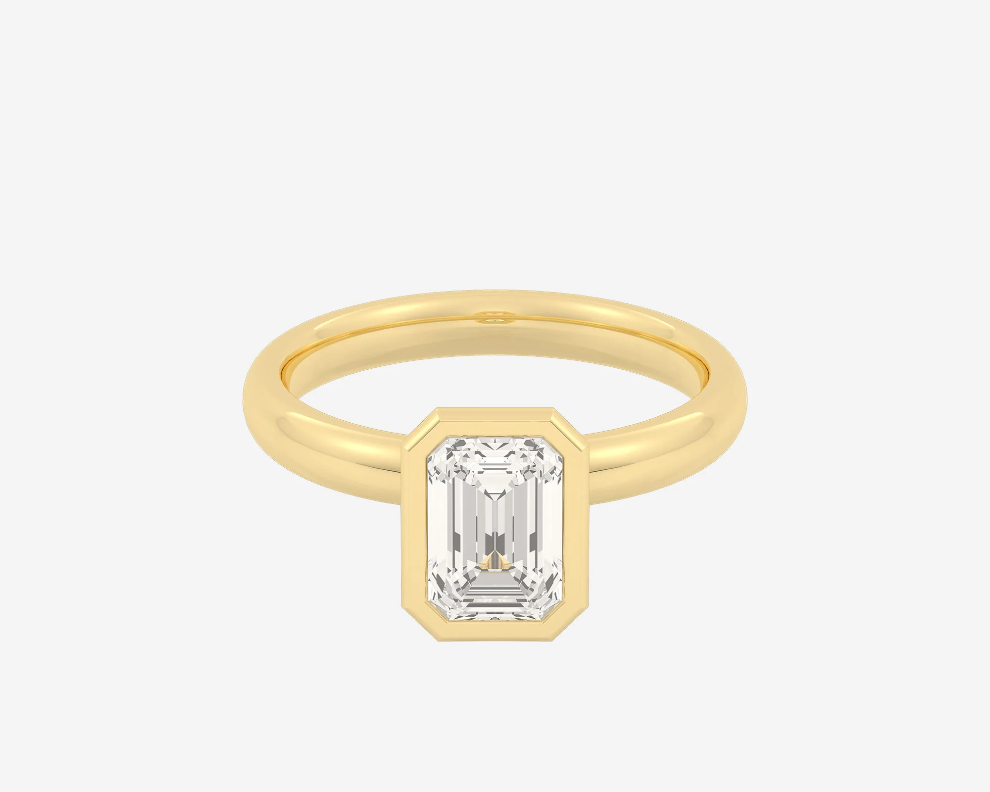 The Domed Bezel Solitaire — Emerald - Image 6