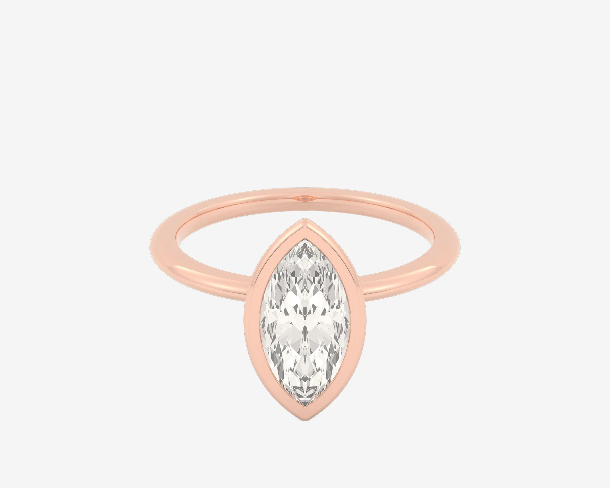 The Domed Bezel Solitaire — Marquise - Image 3