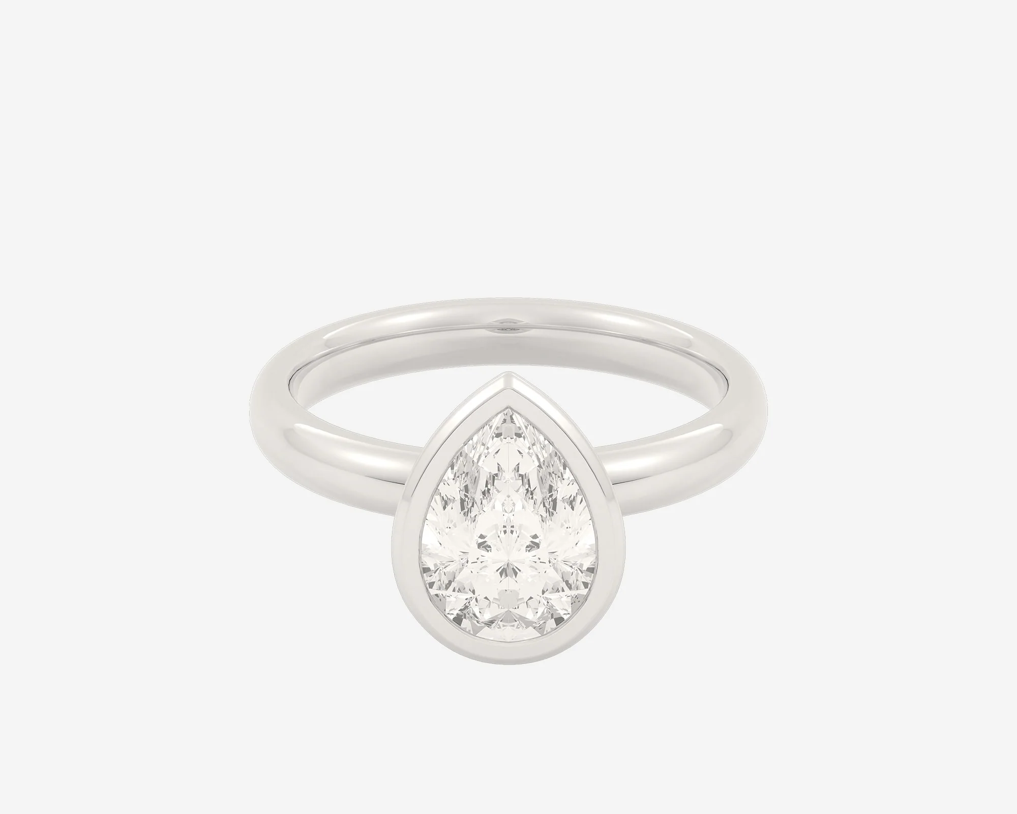 The Domed Bezel Solitaire — Pear - Image 5