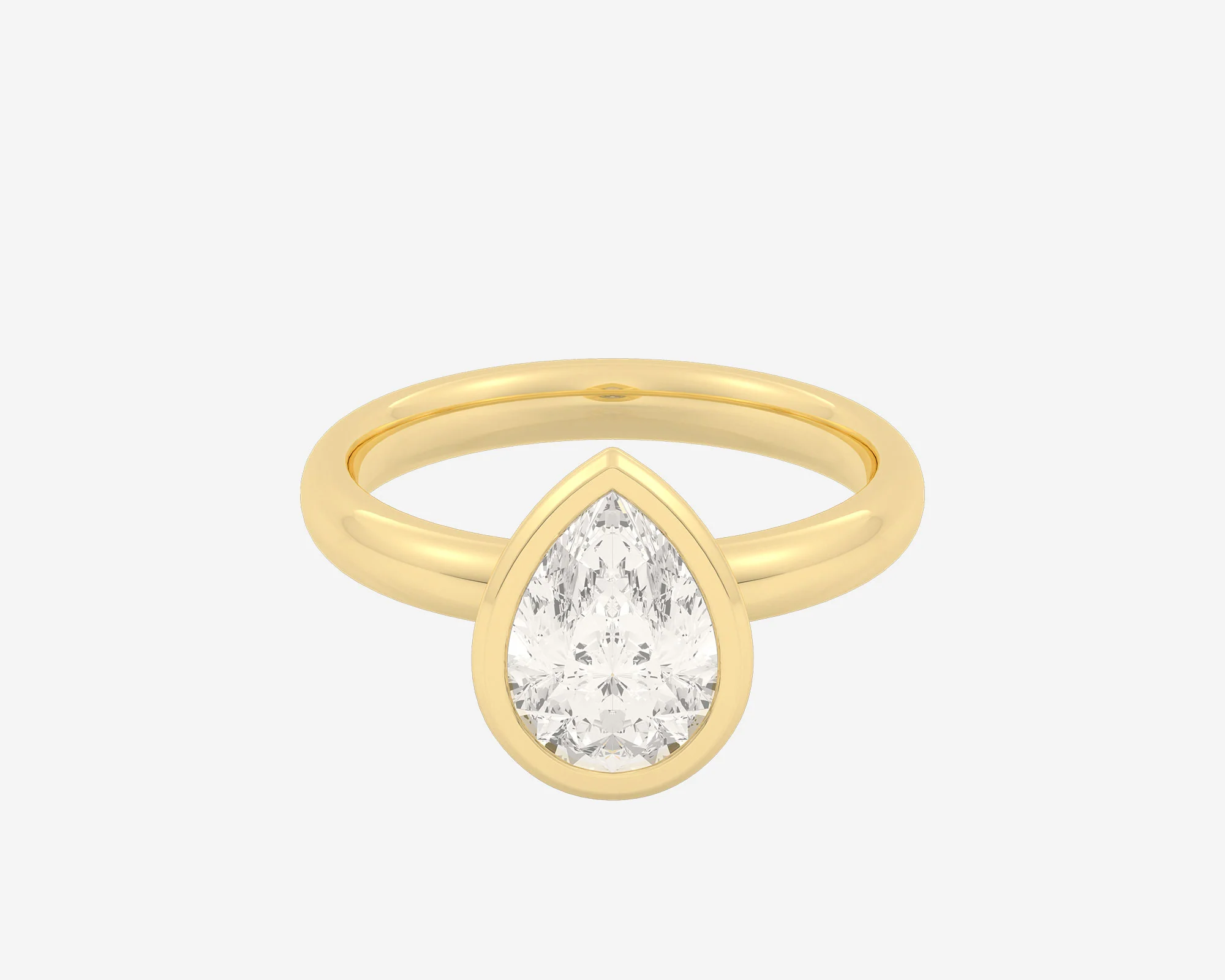 The Domed Bezel Solitaire — Pear - Image 6
