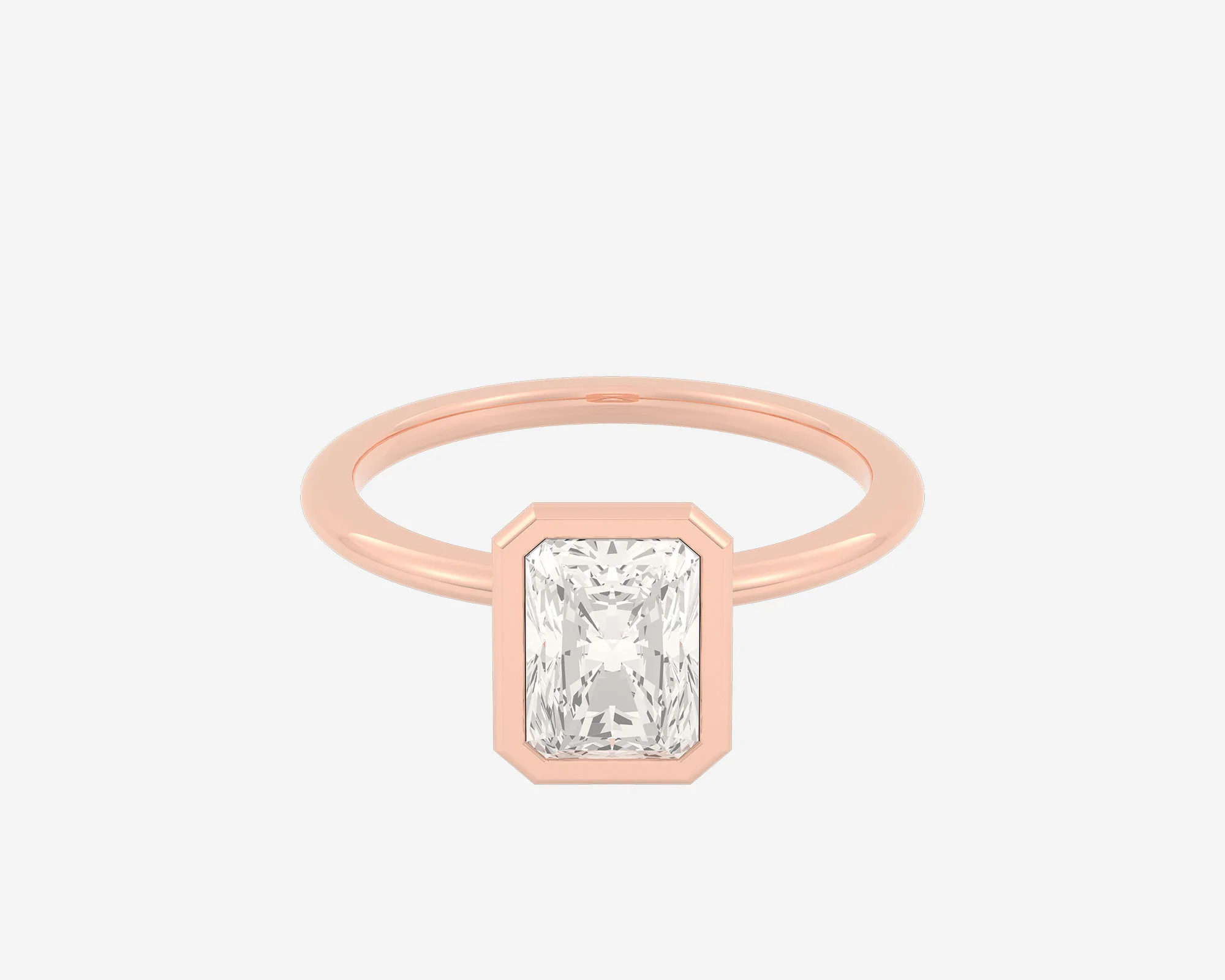 The Domed Bezel Solitaire — Radiant - Image 3