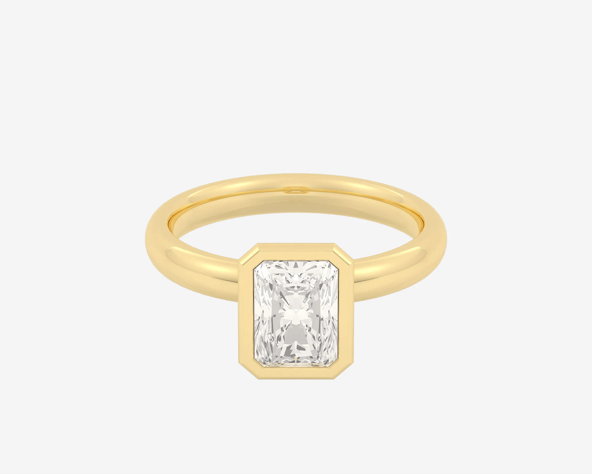 The Domed Bezel Solitaire — Radiant - Image 4