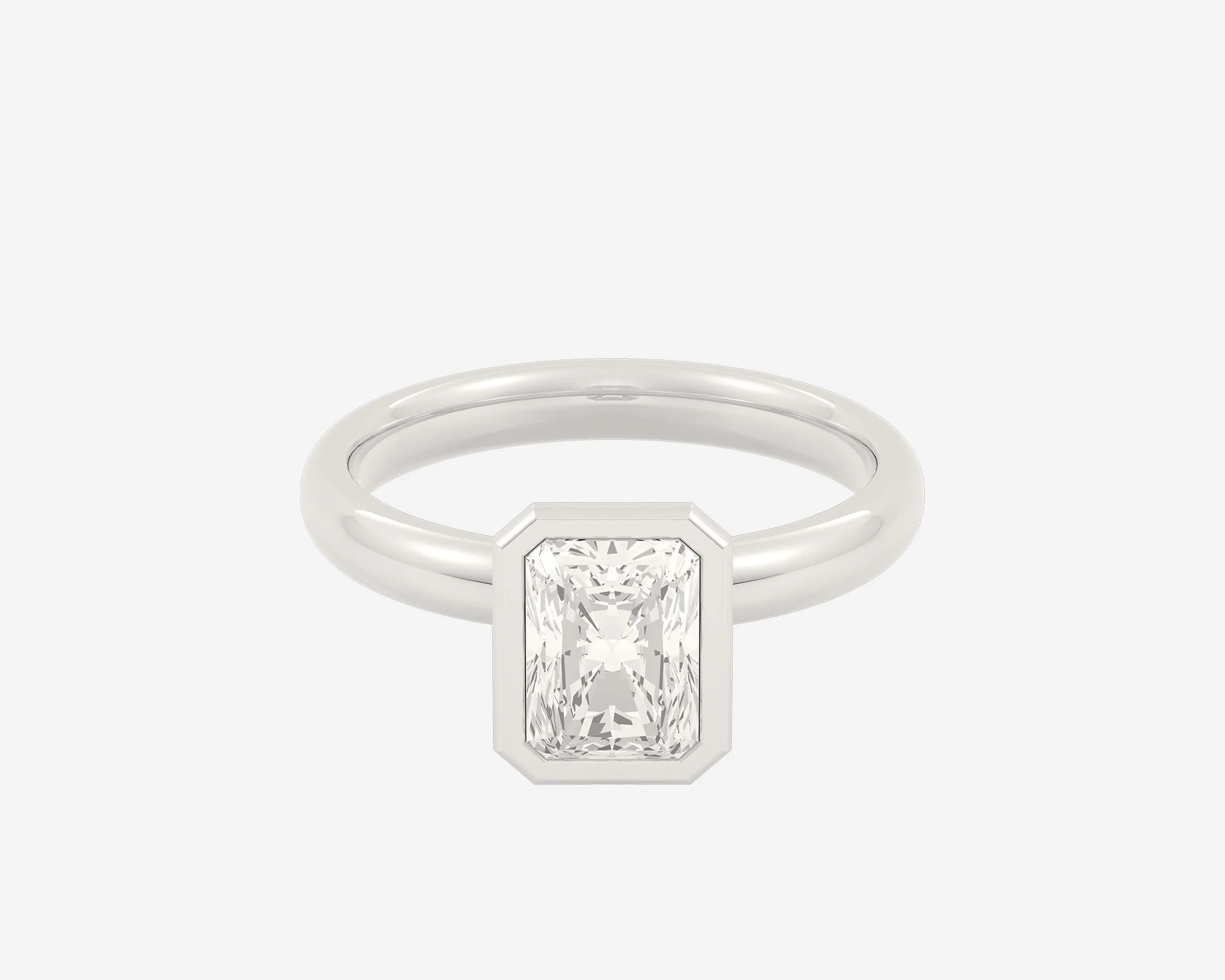 The Domed Bezel Solitaire — Radiant - Image 5