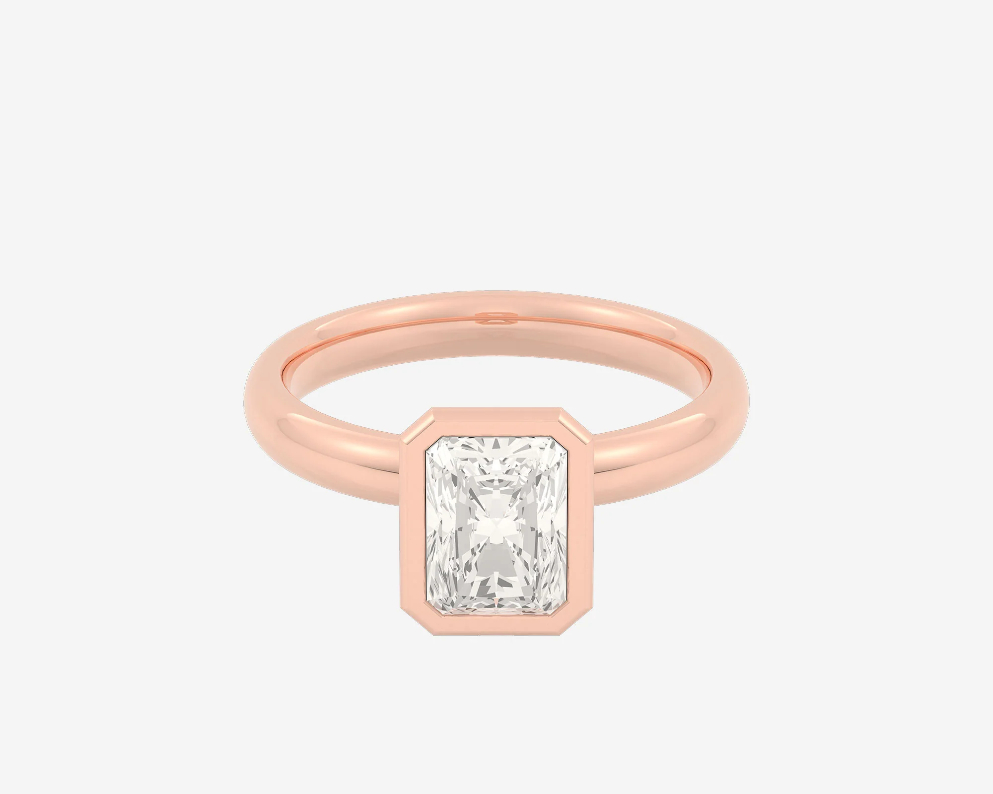 The Domed Bezel Solitaire — Radiant - Image 6