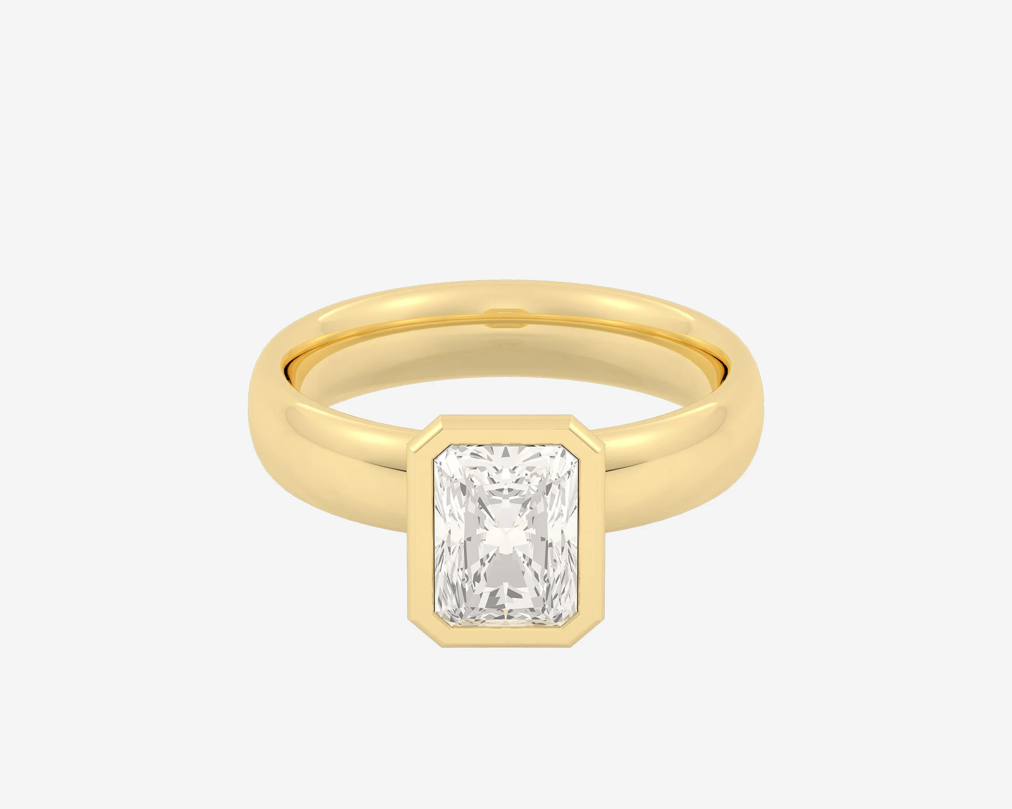 The Domed Bezel Solitaire — Radiant - Image 7