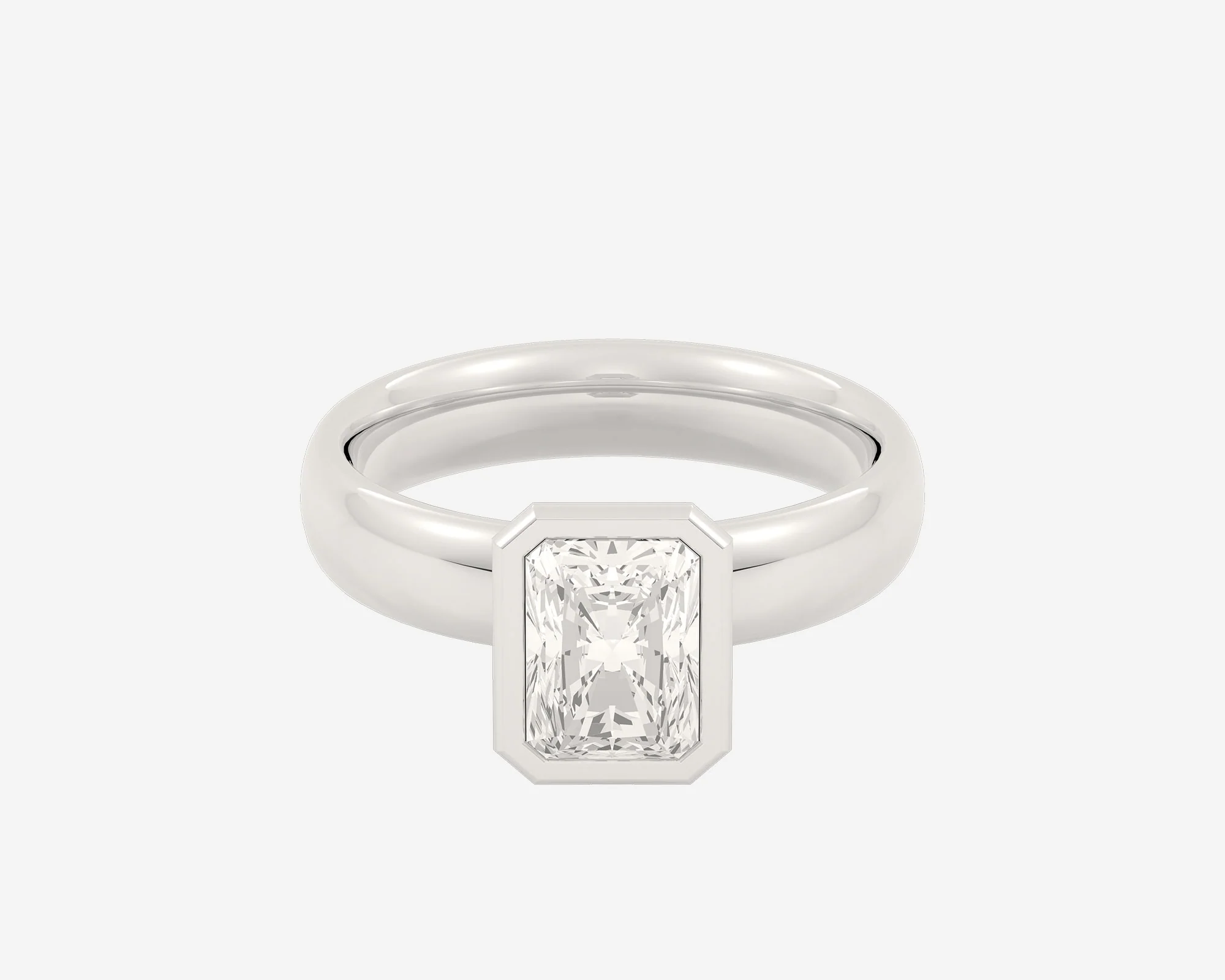The Domed Bezel Solitaire — Radiant - Image 8