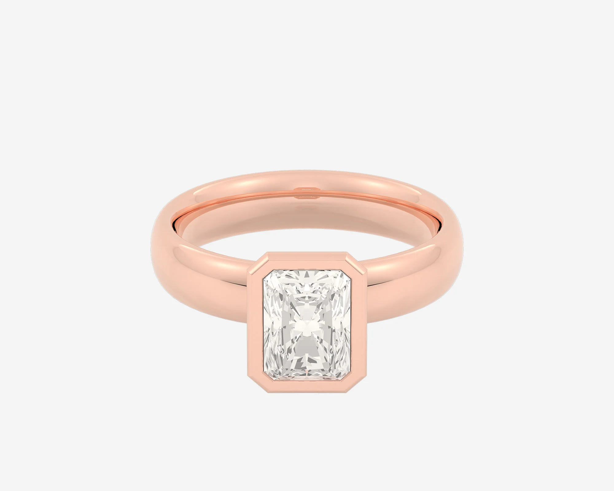 The Domed Bezel Solitaire — Radiant - Image 9