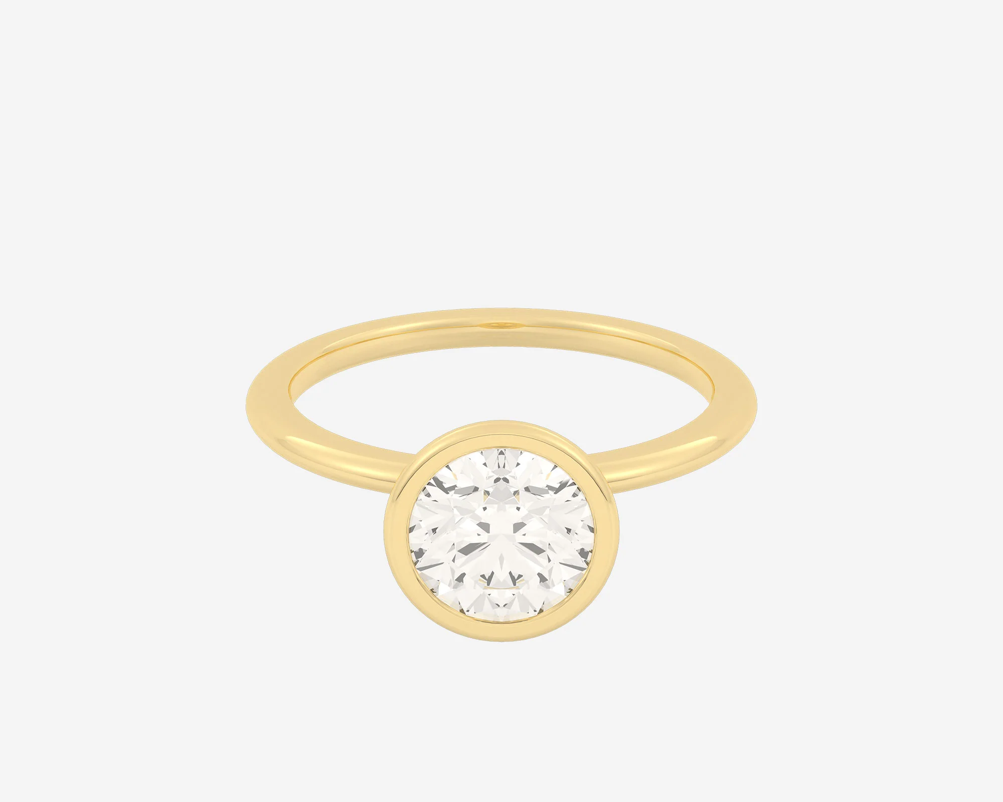 The Domed Bezel Solitaire — Round - Image 3