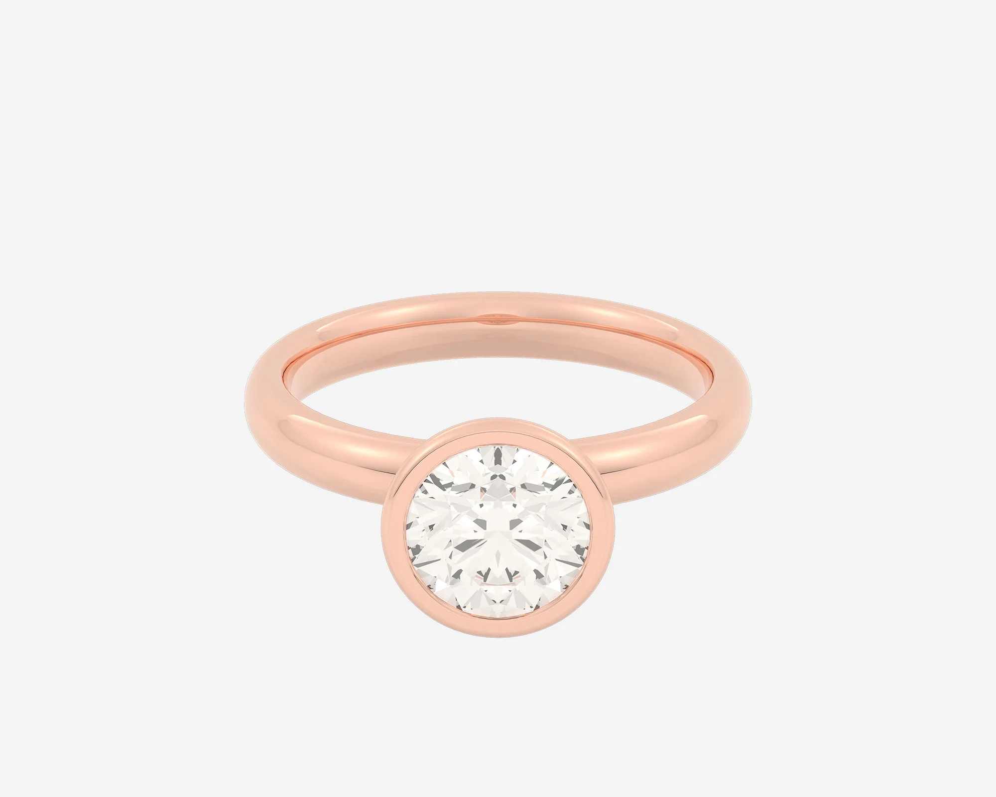 The Domed Bezel Solitaire — Round - Image 4
