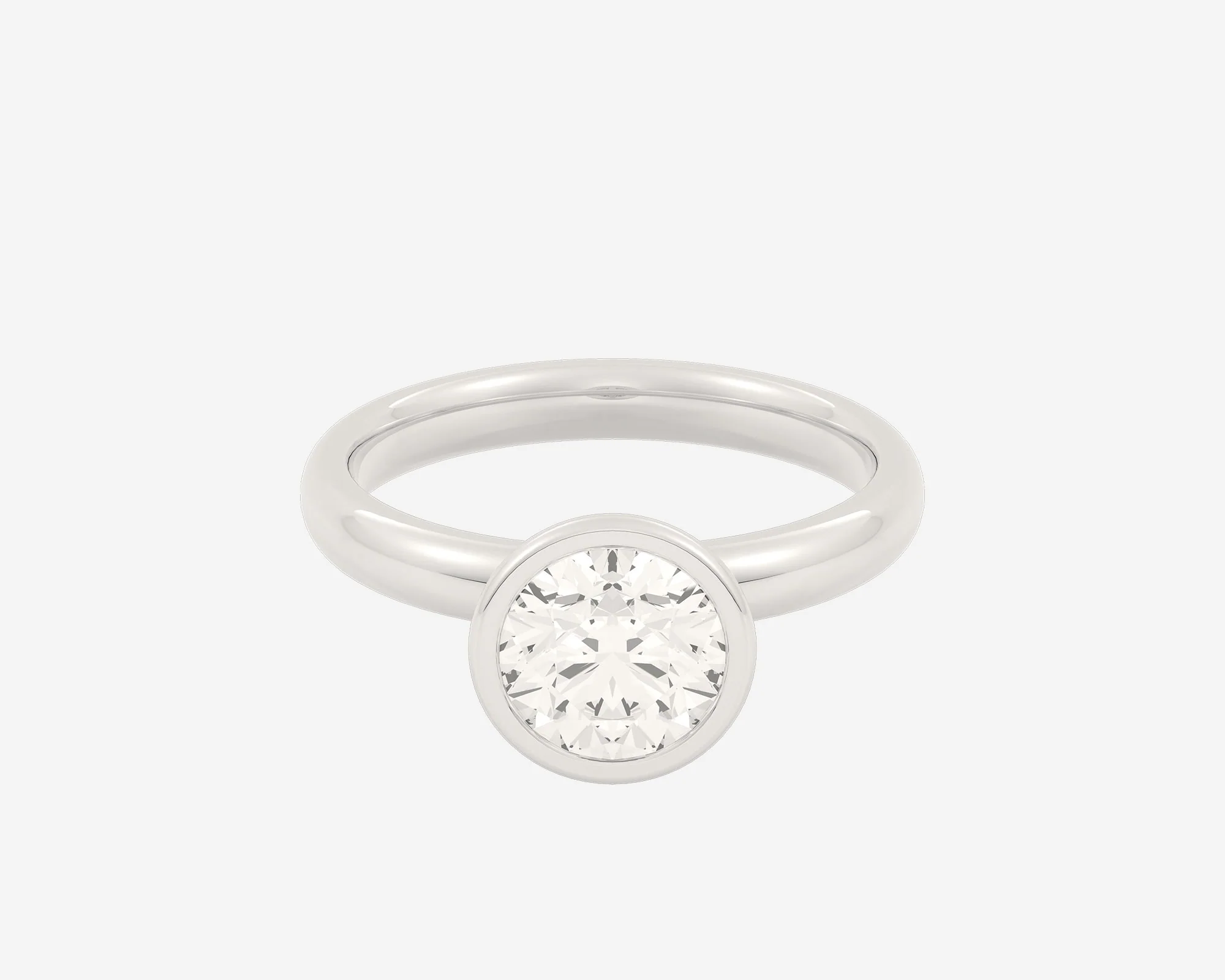 The Domed Bezel Solitaire — Round - Image 5