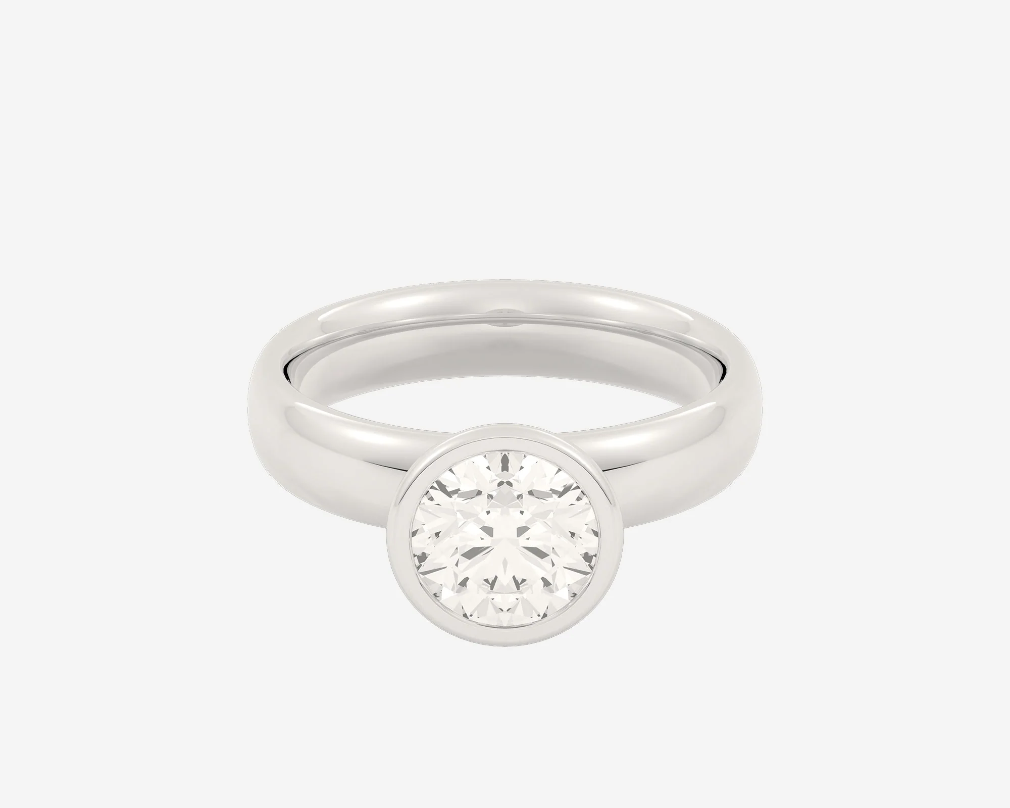 The Domed Bezel Solitaire — Round - Image 8
