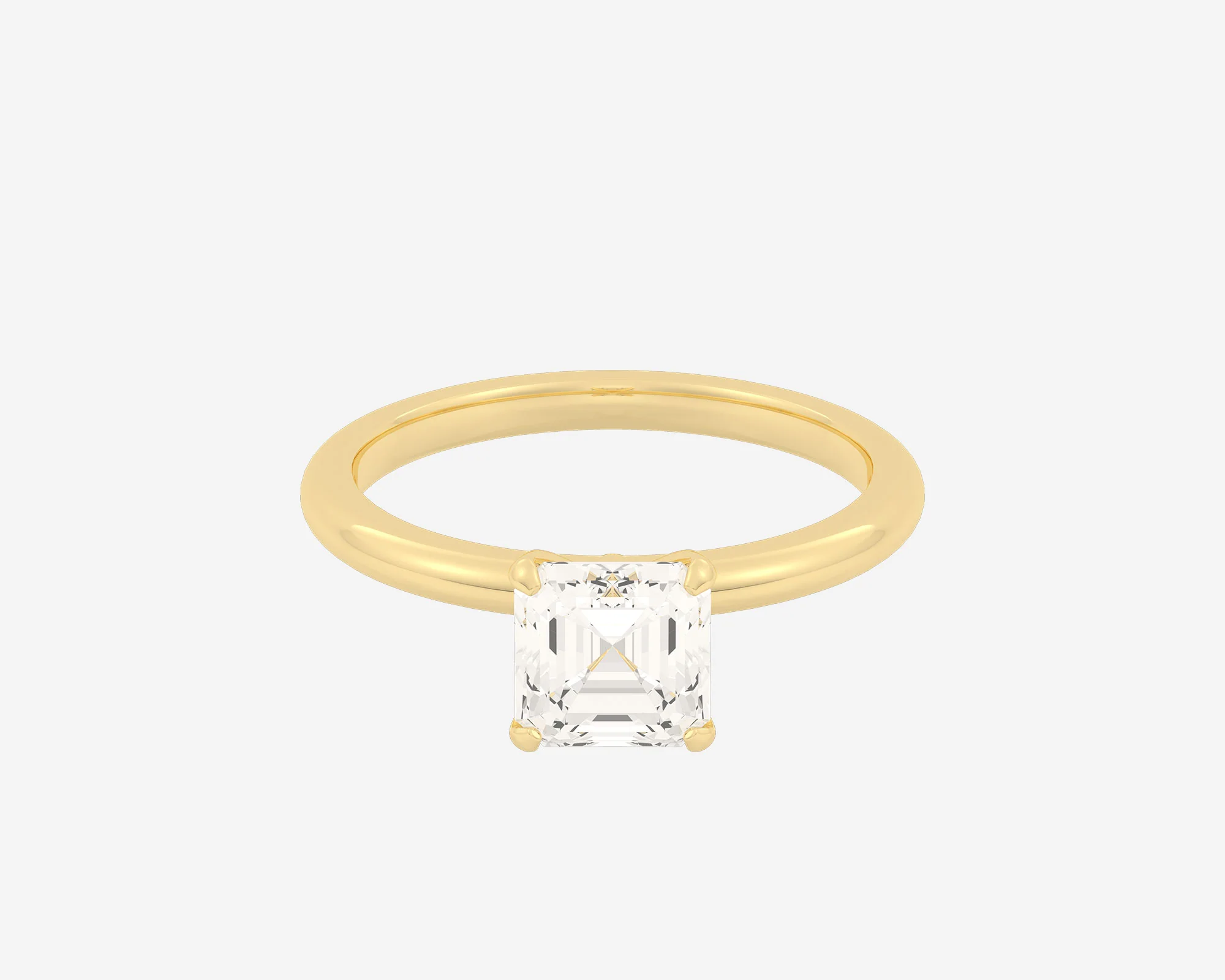 The Domed Solitaire — Asscher - Image 11