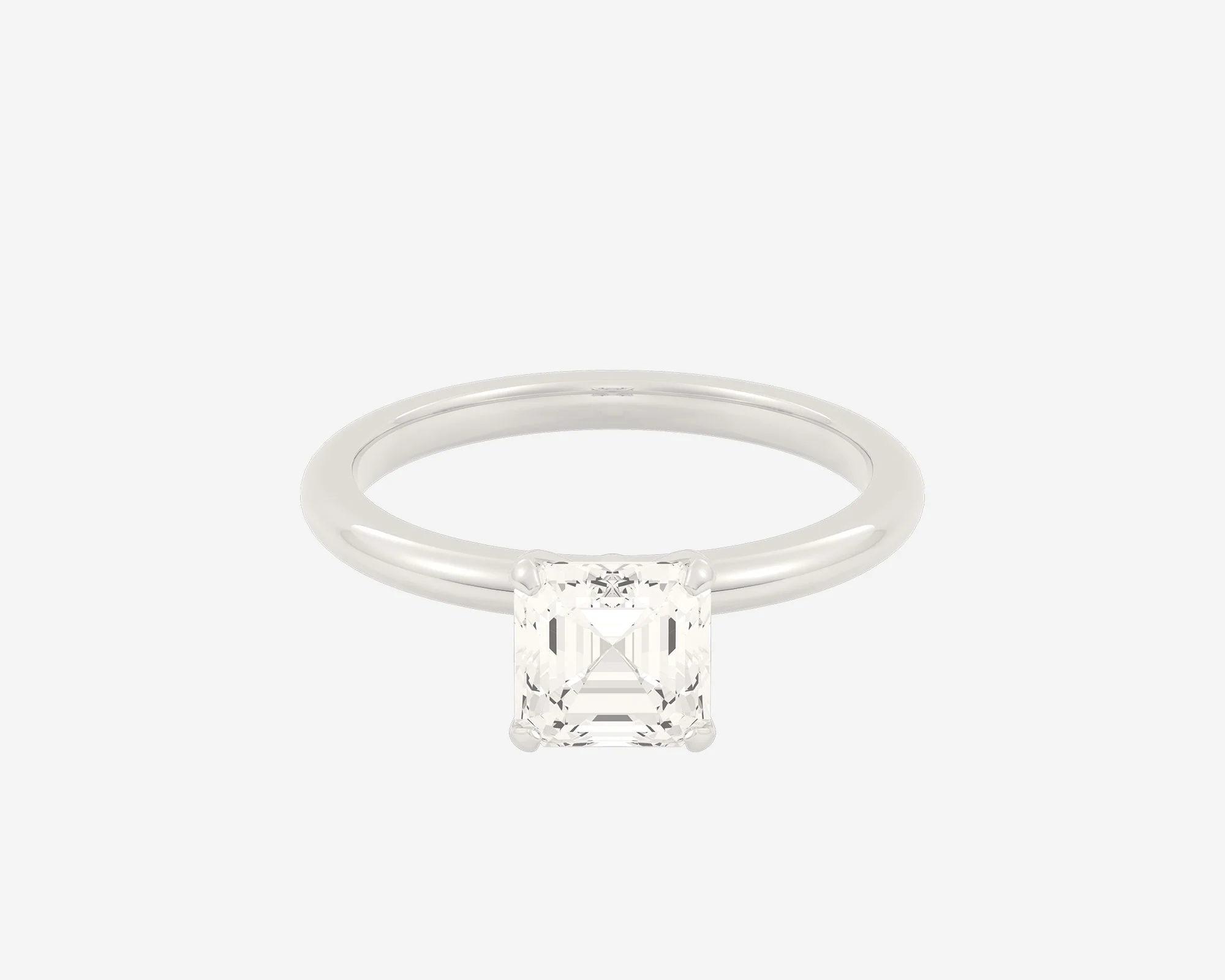 The Domed Solitaire — Asscher - Image 12