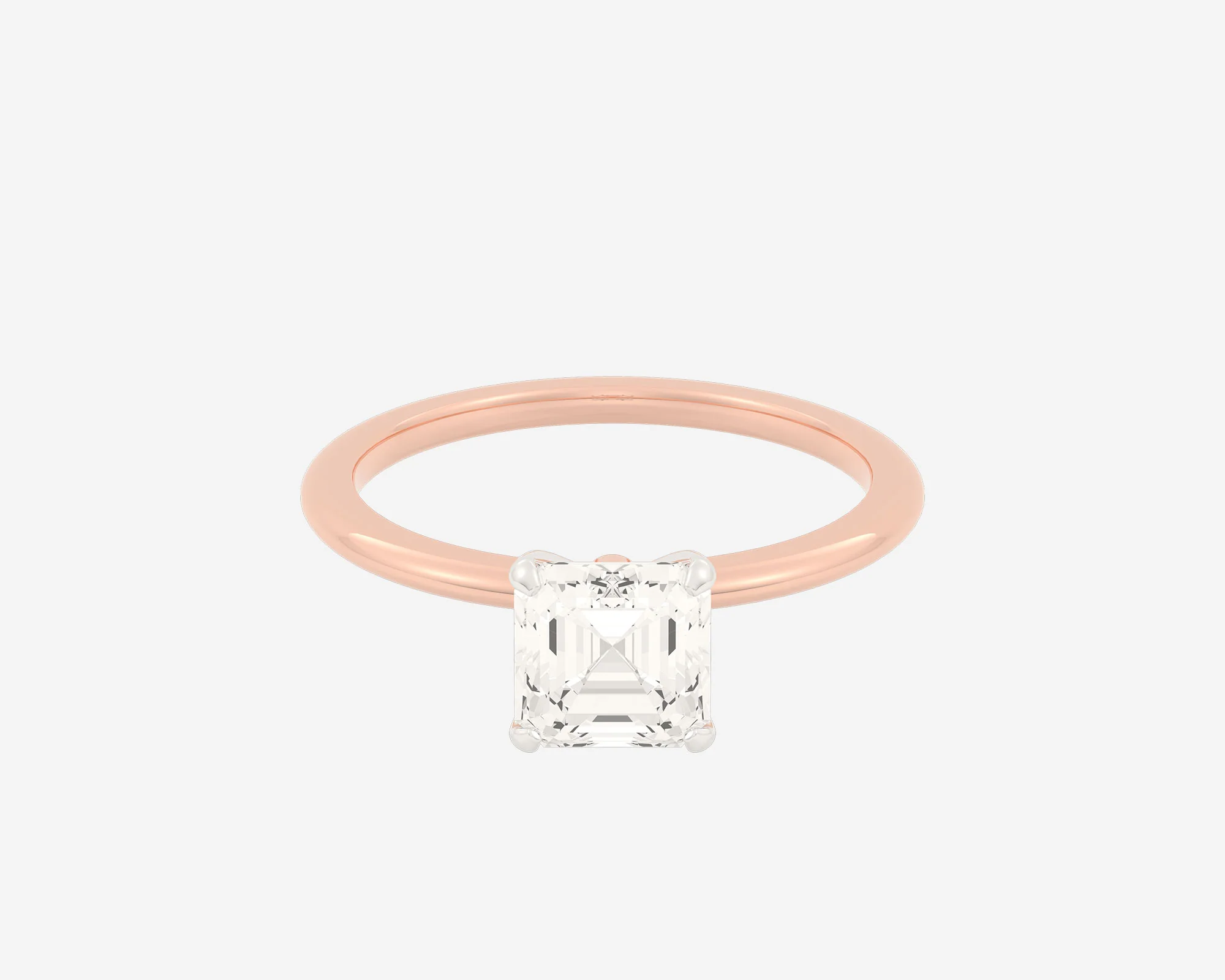 The Domed Solitaire — Asscher - Image 13