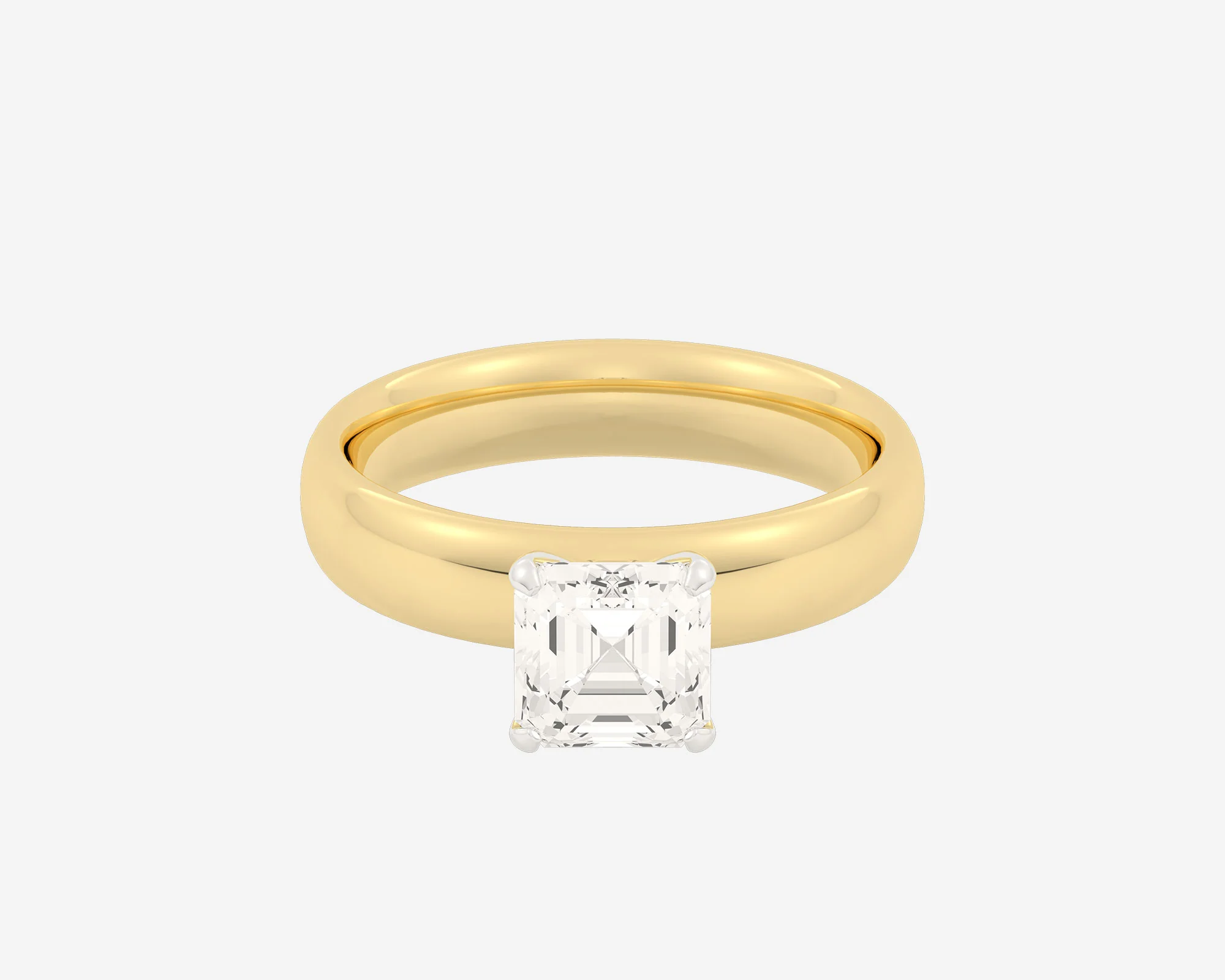 The Domed Solitaire — Asscher - Image 20