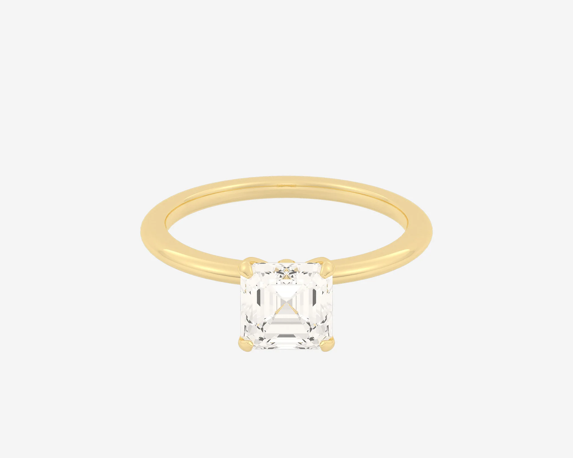 The Domed Solitaire — Asscher - Image 3