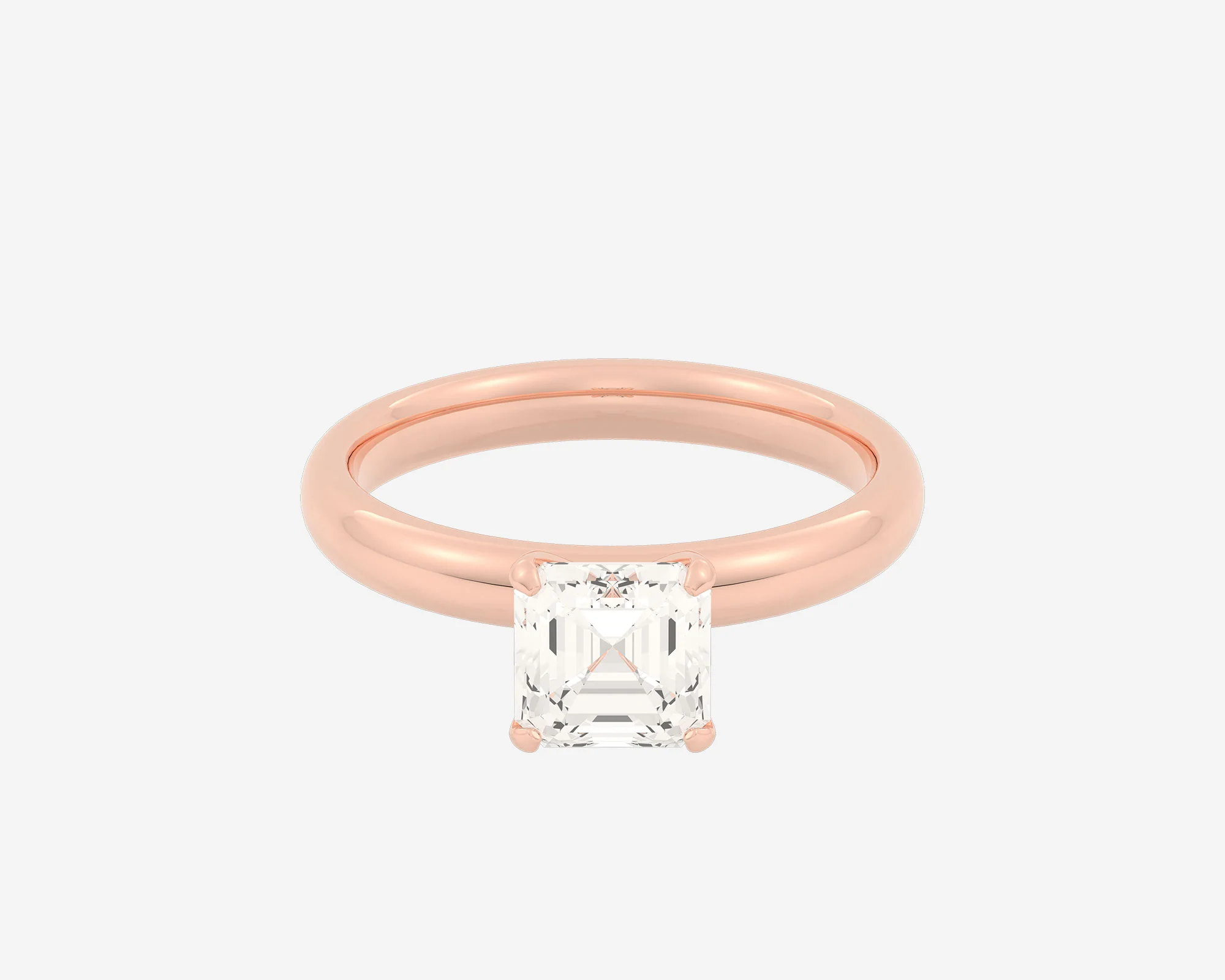 The Domed Solitaire — Asscher - Image 4