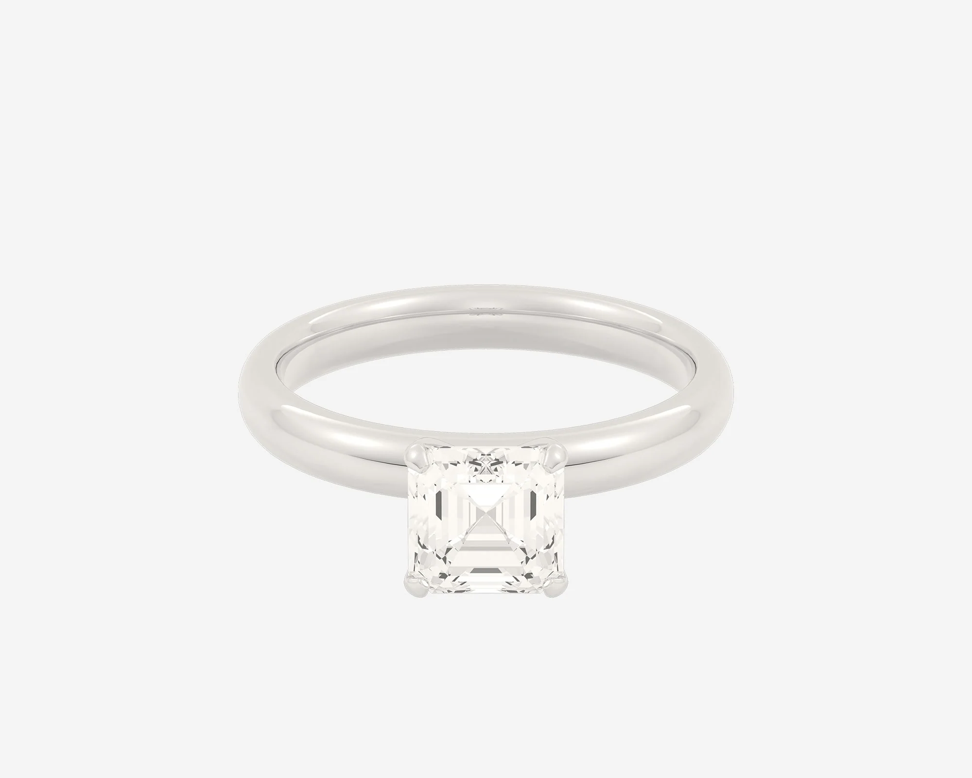 The Domed Solitaire — Asscher - Image 5