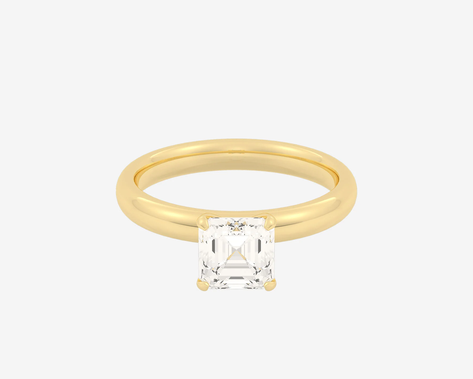 The Domed Solitaire — Asscher - Image 6