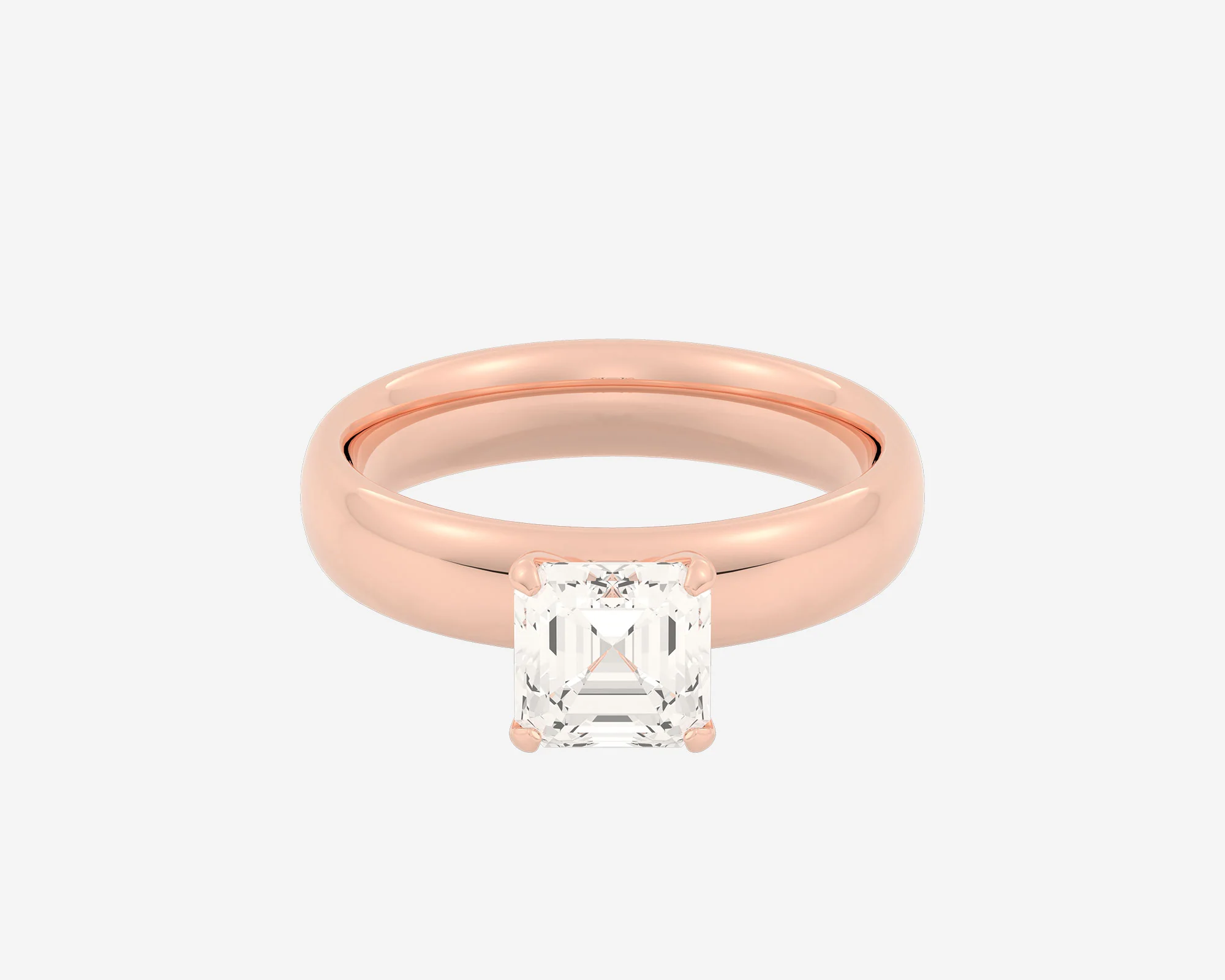 The Domed Solitaire — Asscher - Image 7
