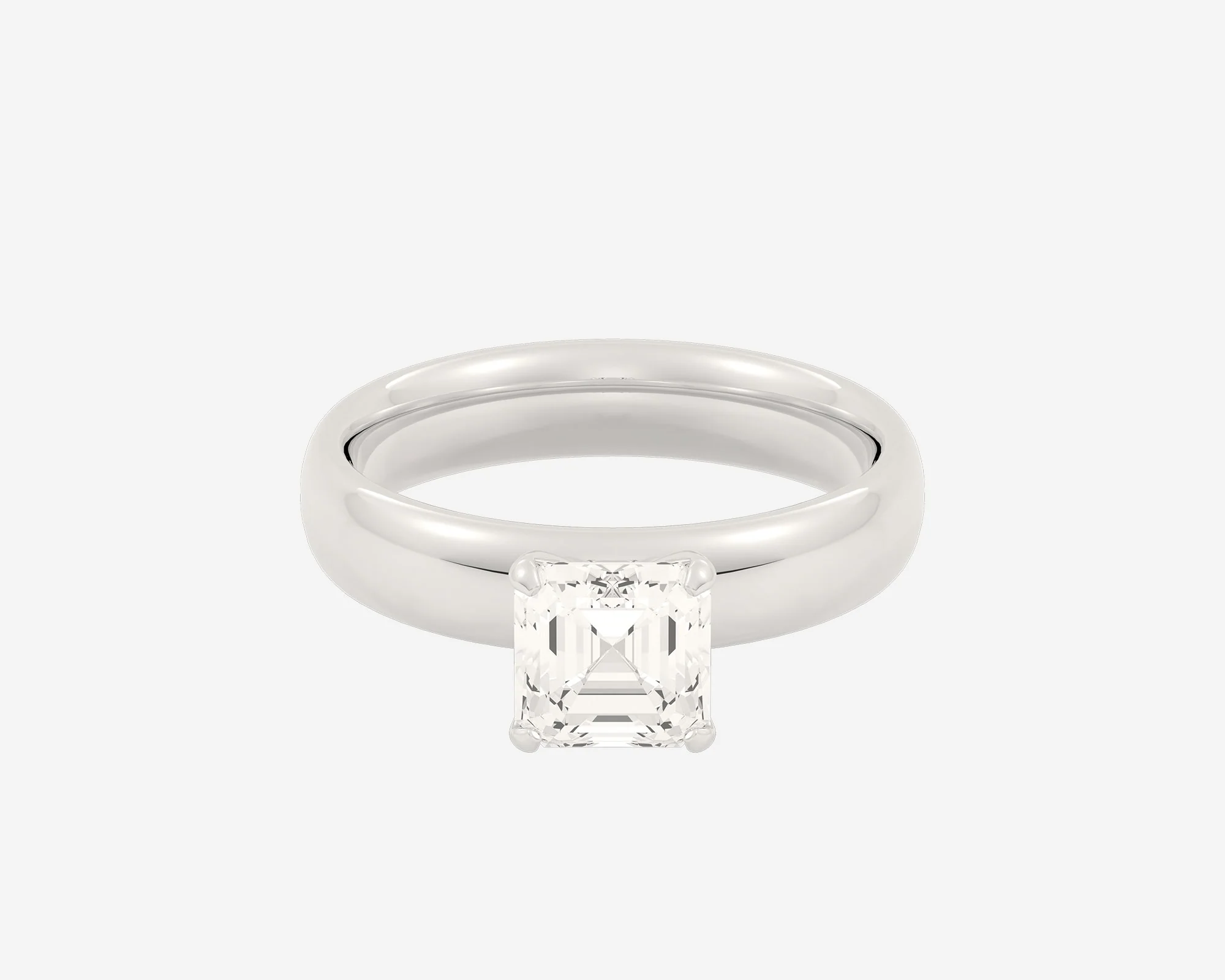 The Domed Solitaire — Asscher - Image 8