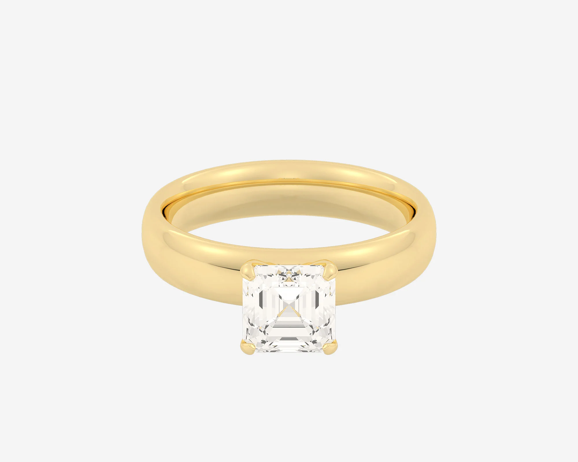 The Domed Solitaire — Asscher - Image 9