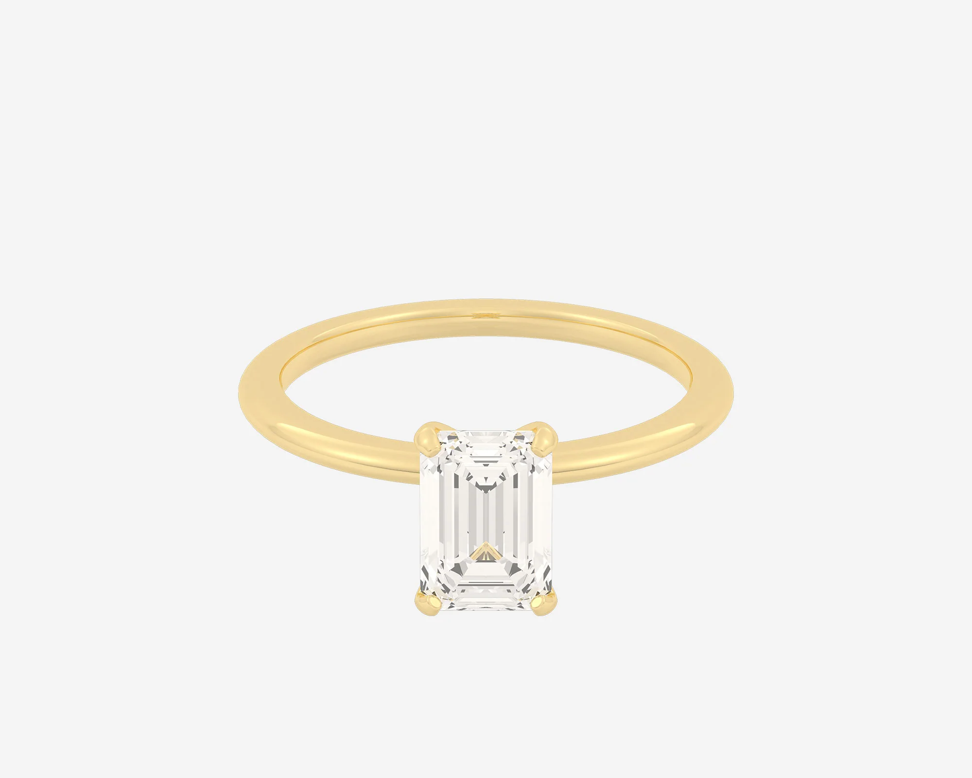 The Domed Solitaire — Emerald - Image 3