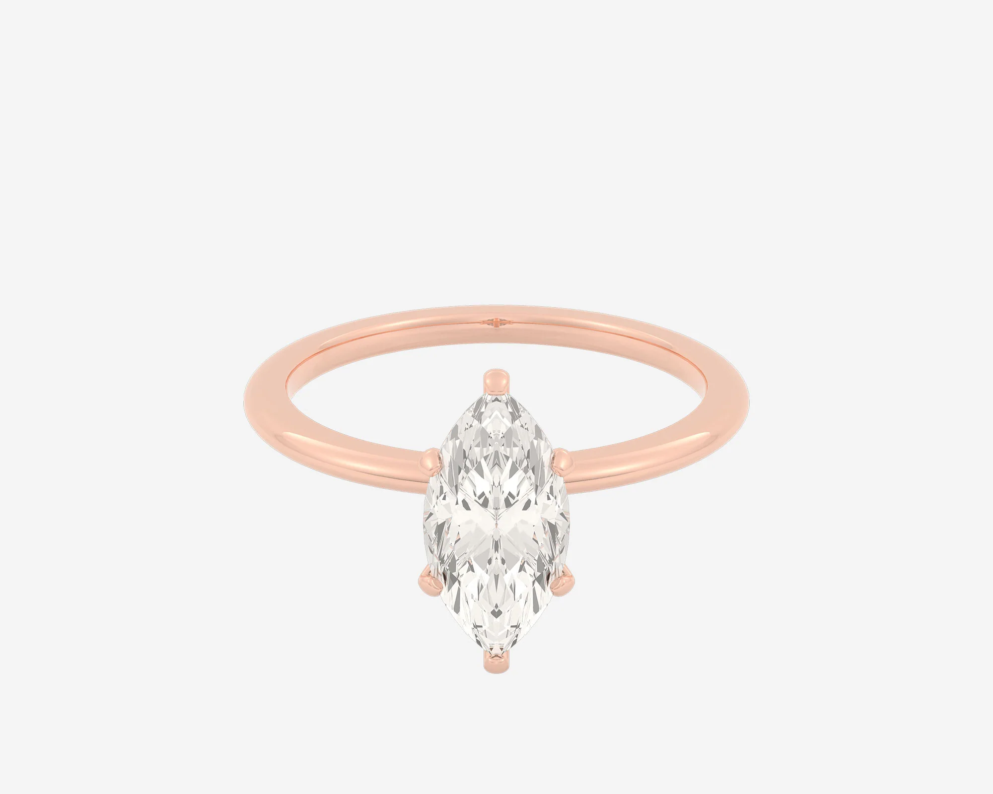 The Domed Solitaire — Marquise - Image 2