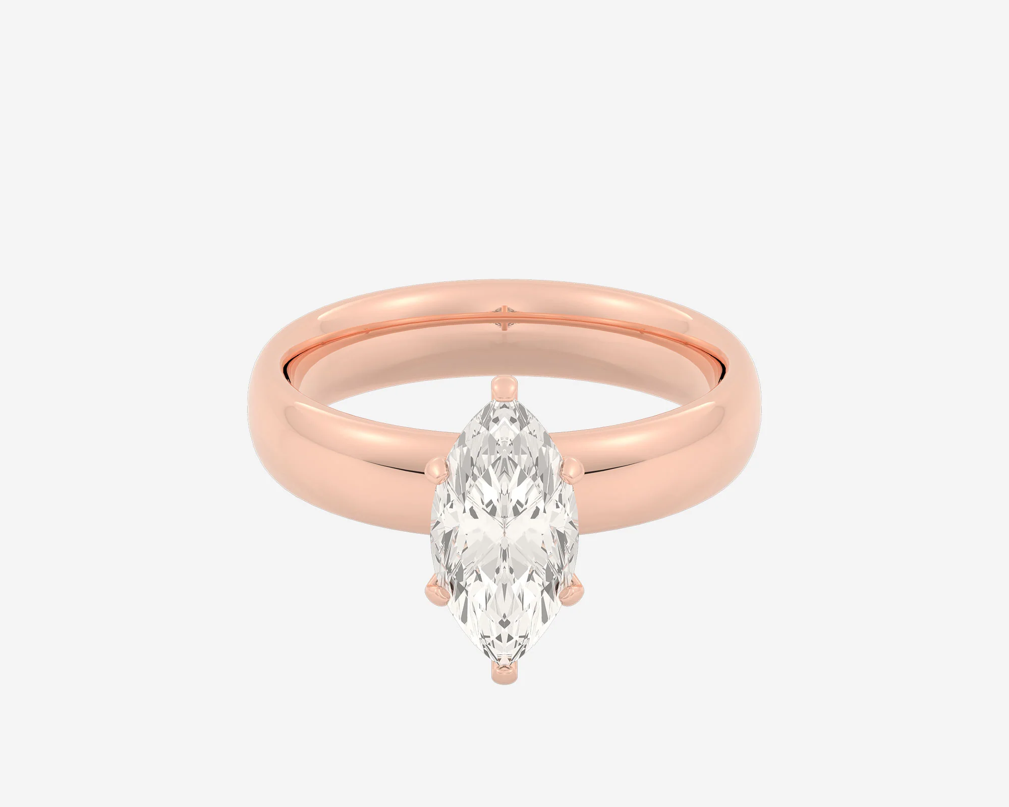 The Domed Solitaire — Marquise - Image 5