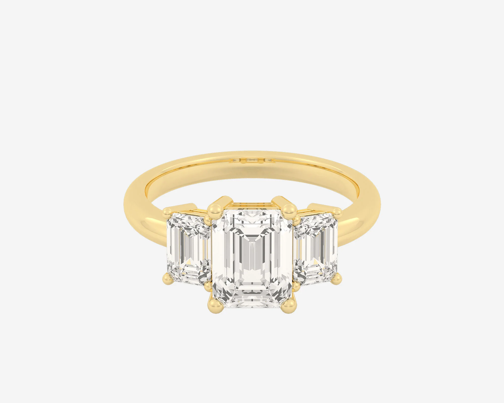 The Emerald 3-Stone — Emerald - Image 3