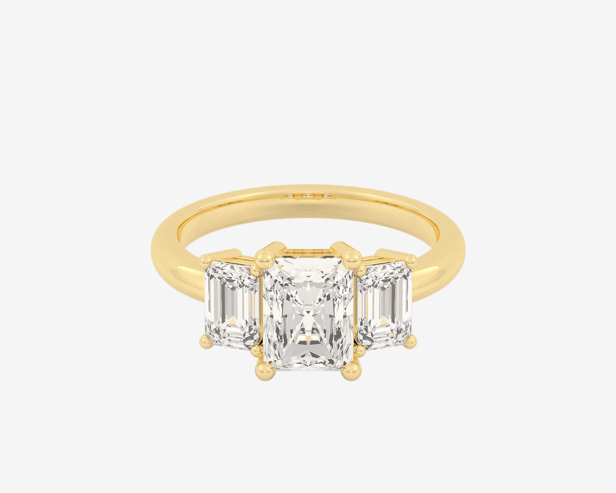 The Emerald 3-Stone — Radiant - Image 3