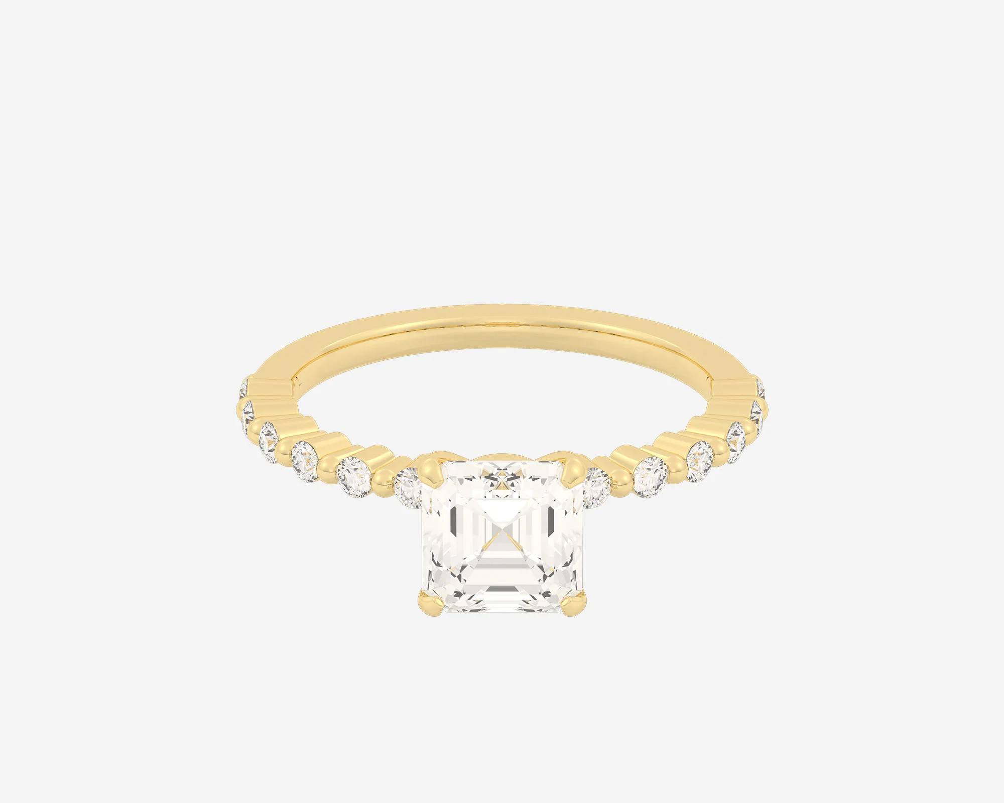 The Floating Solitaire — Asscher - Image 3