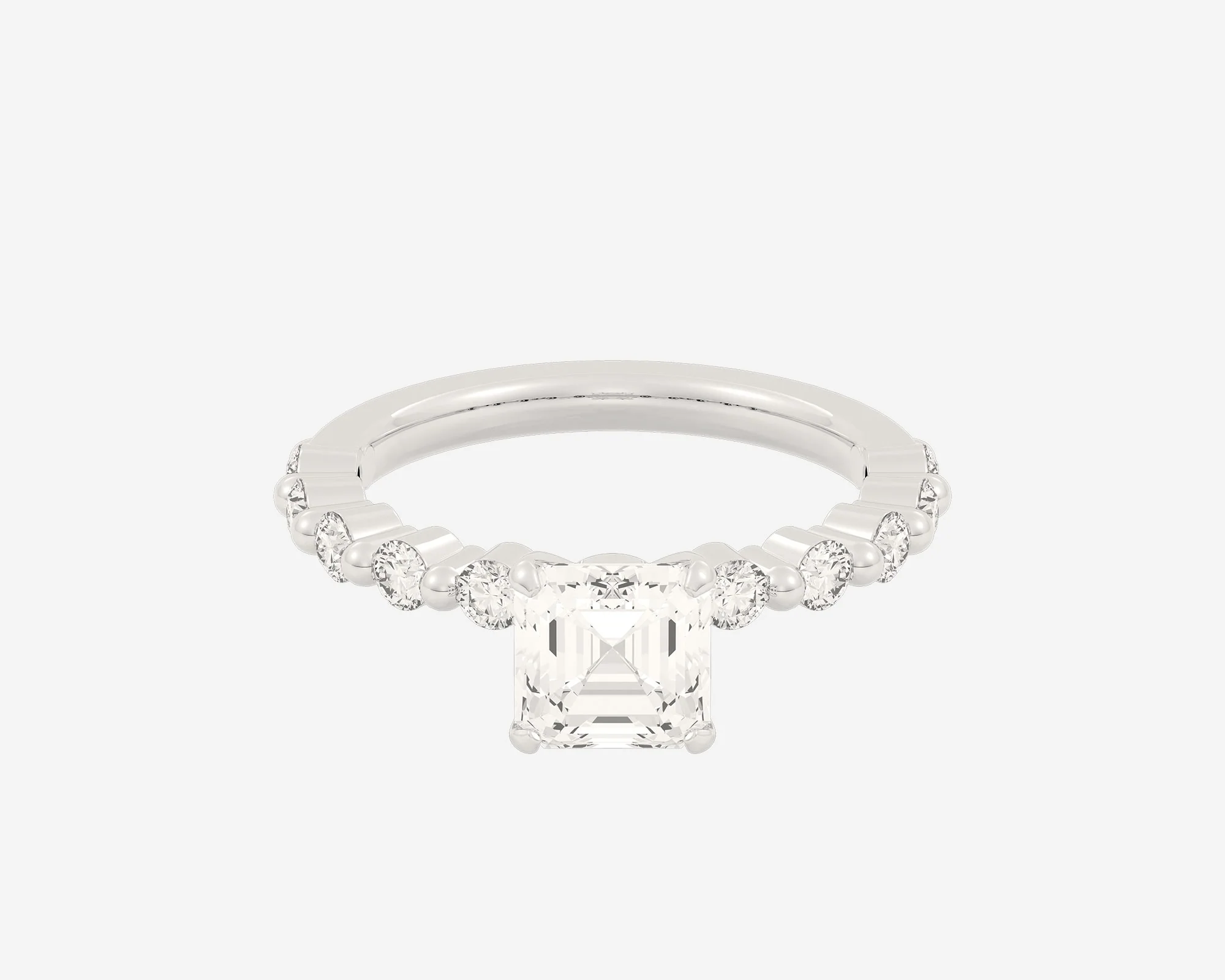 The Floating Solitaire — Asscher - Image 5