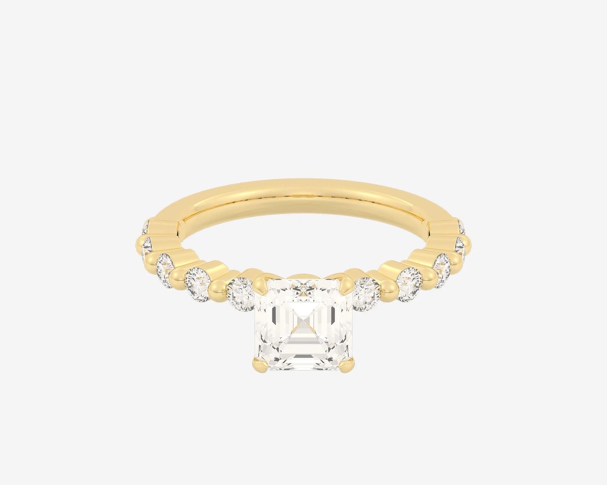 The Floating Solitaire — Asscher - Image 6