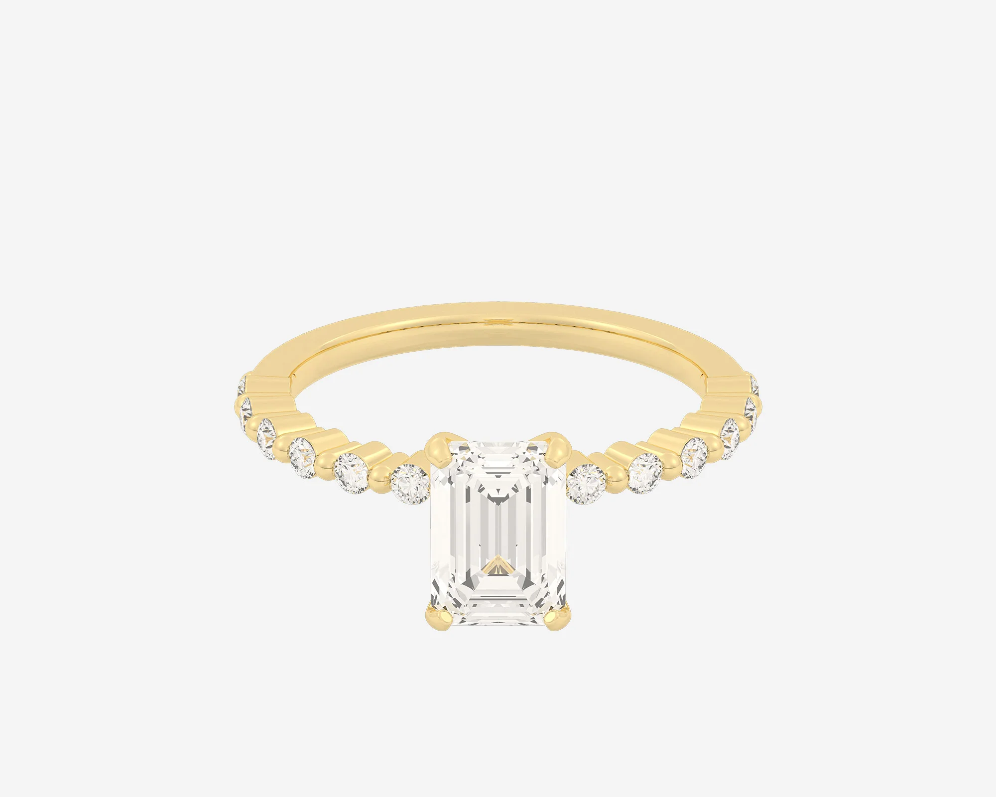 The Floating Solitaire — Emerald - Image 3