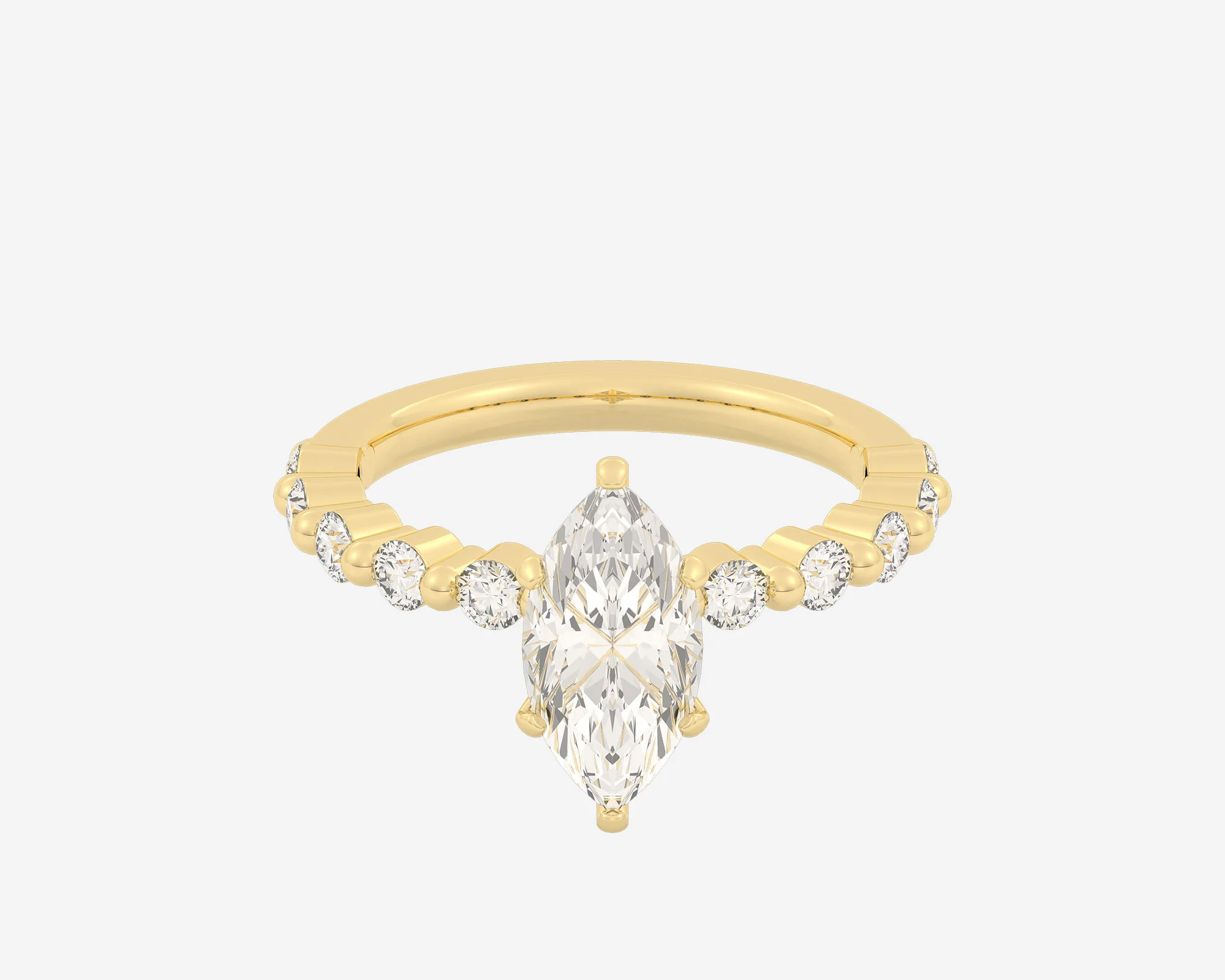 The Floating Solitaire — Marquise - Image 3