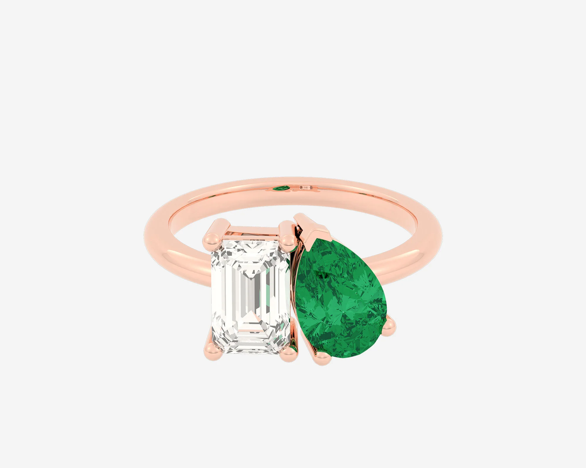 The Gem Toi et Moi — Emerald/Pear - Image 3