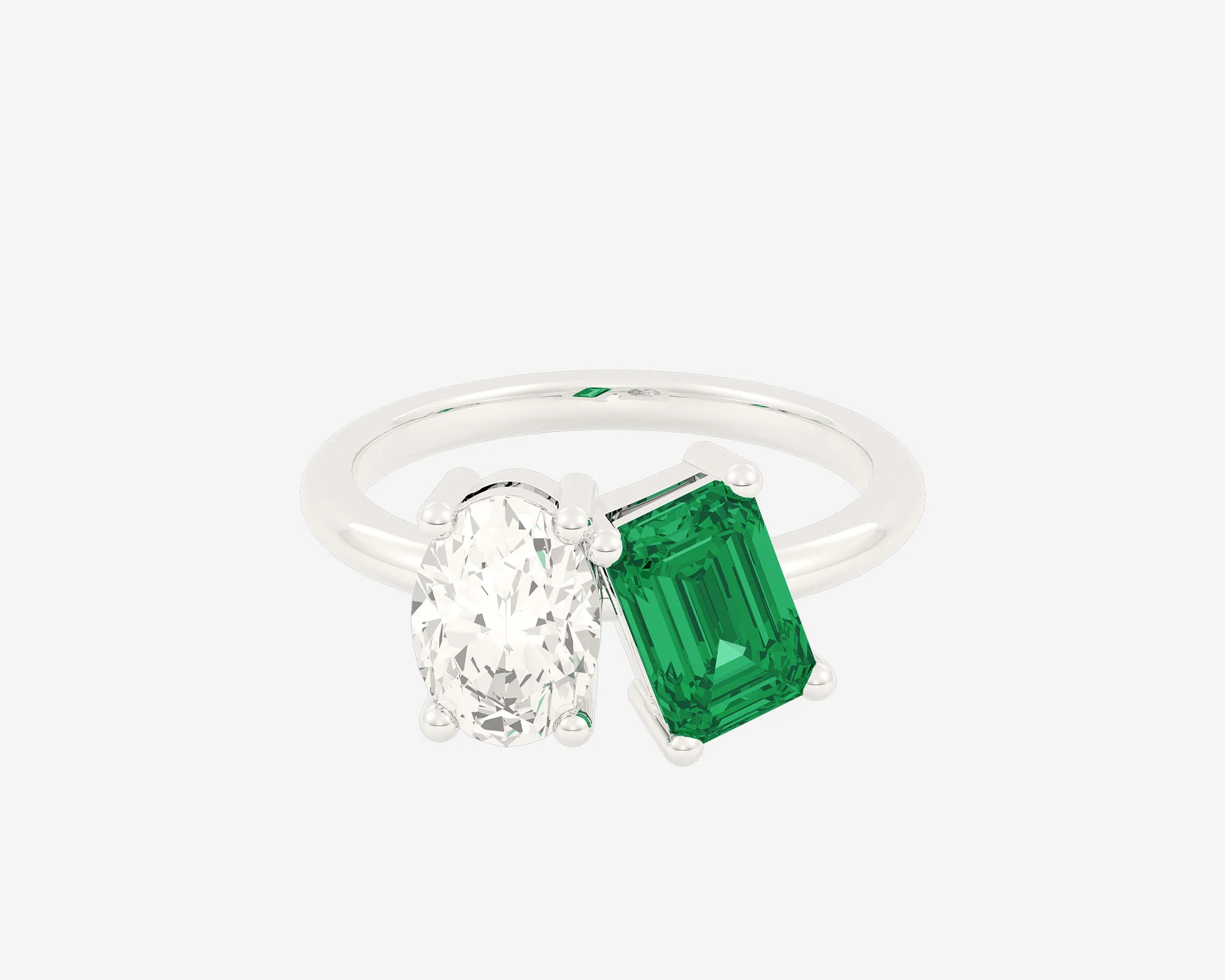 The Gem Toi et Moi — Oval/Emerald - Image 2
