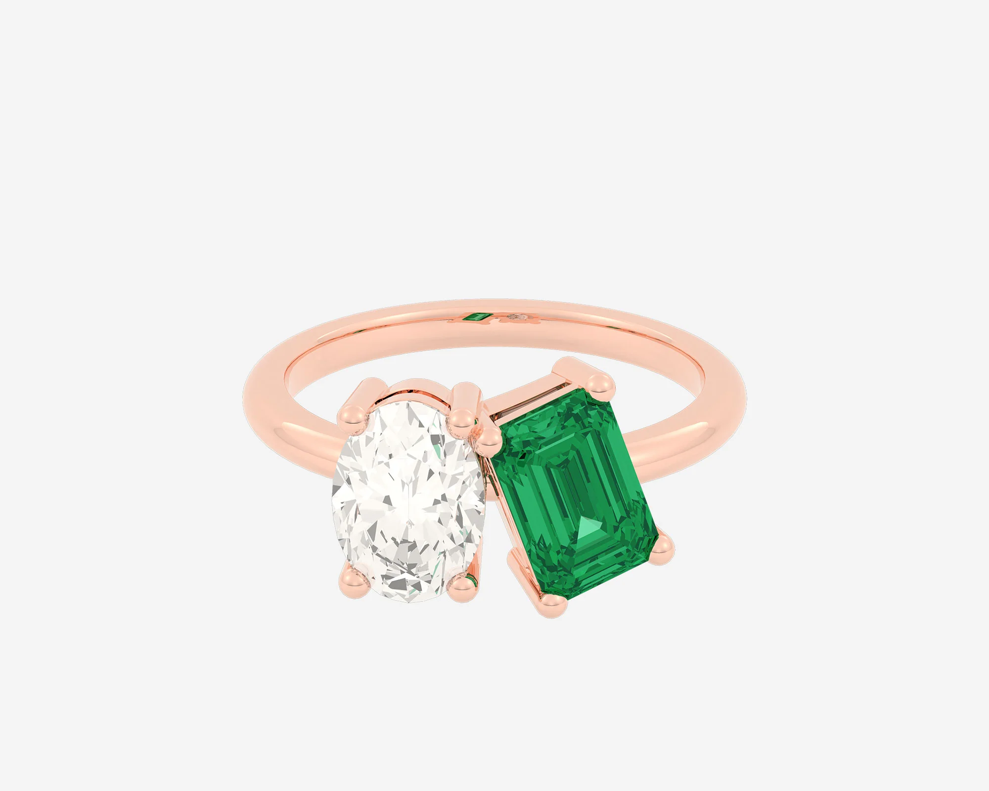 The Gem Toi et Moi — Oval/Emerald - Image 3