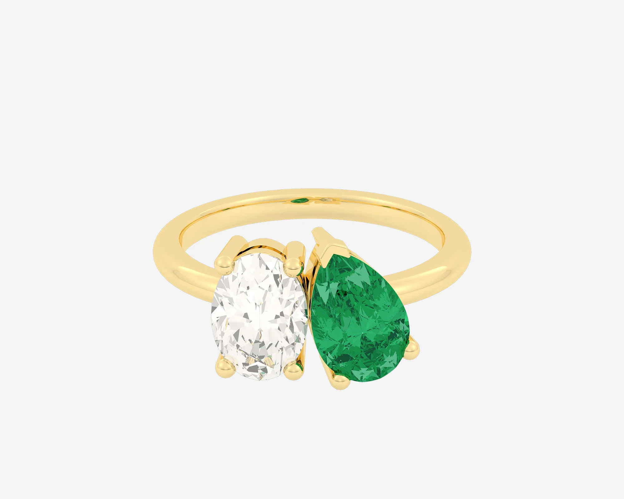 The Gem Toi et Moi — Oval/Pear
