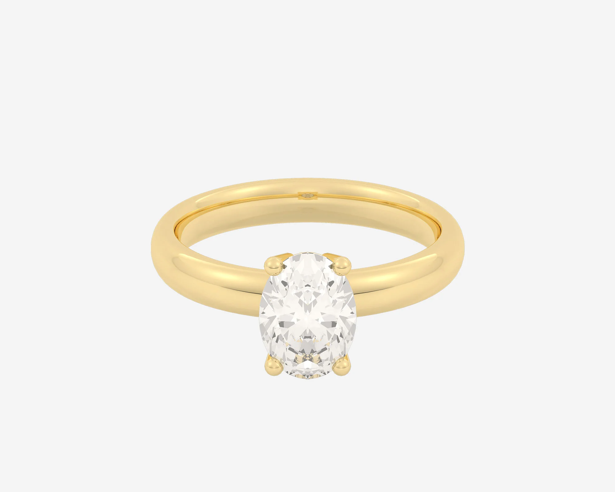 The Low Set Solitaire — Oval - Image 4