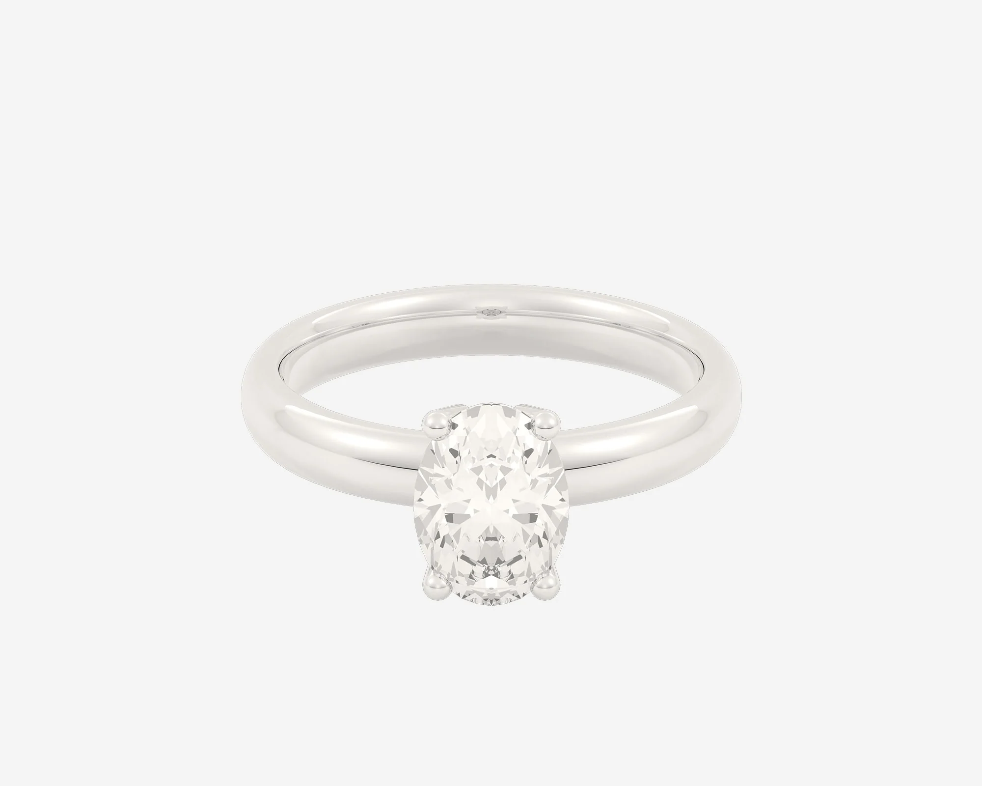 The Low Set Solitaire — Oval - Image 5
