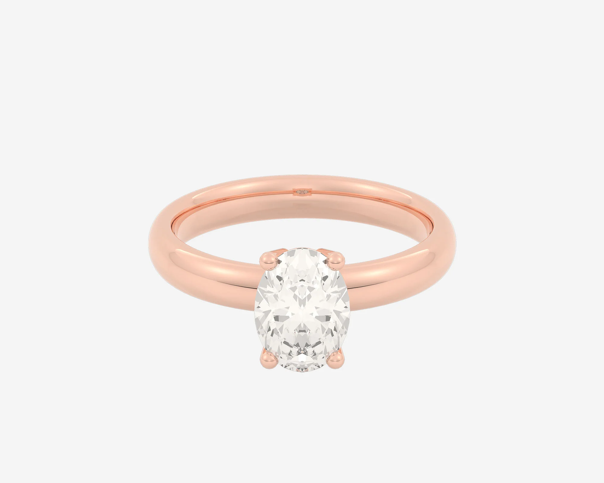 The Low Set Solitaire — Oval - Image 6