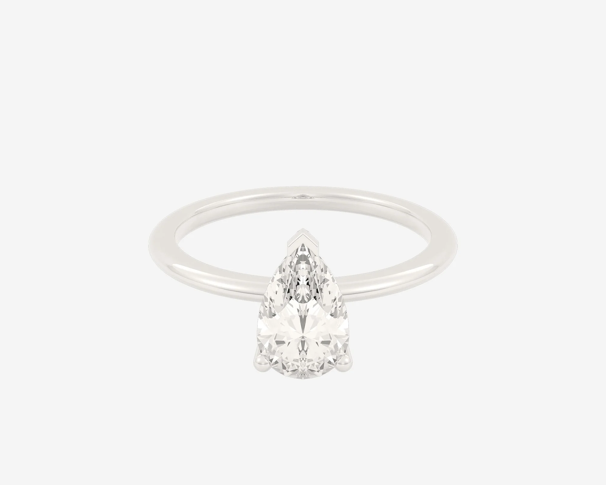 The Low Set Solitaire — Pear - Image 2